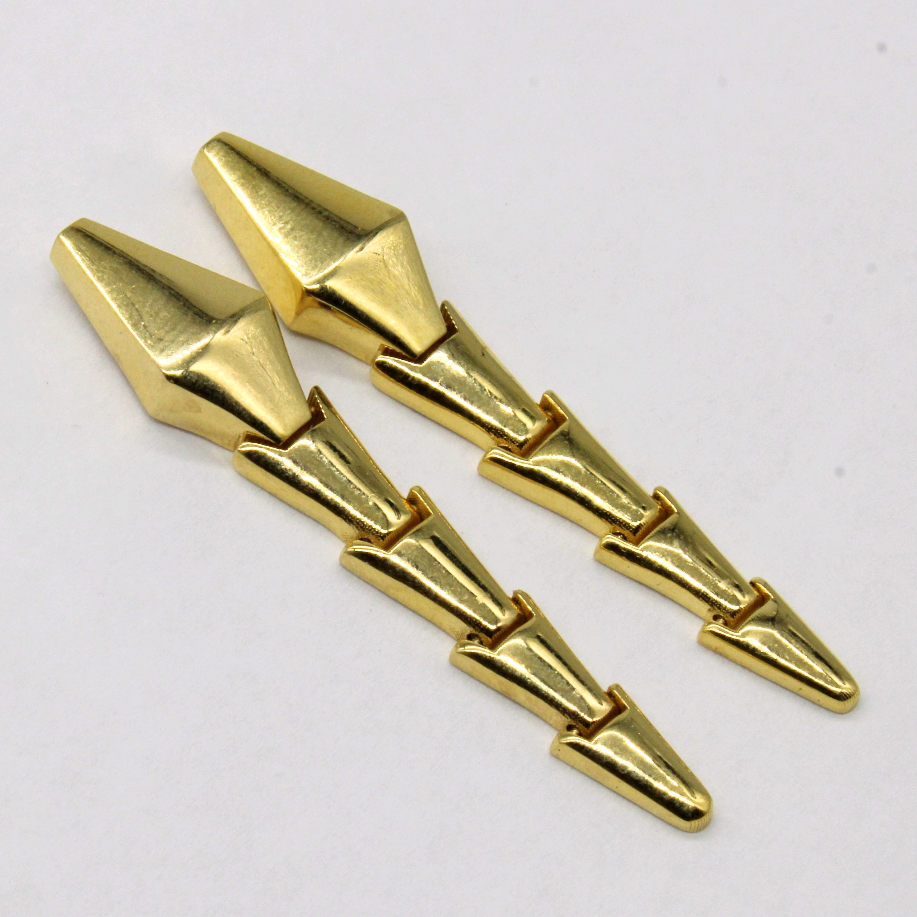 Articulated 18k Yellow Gold Earrings