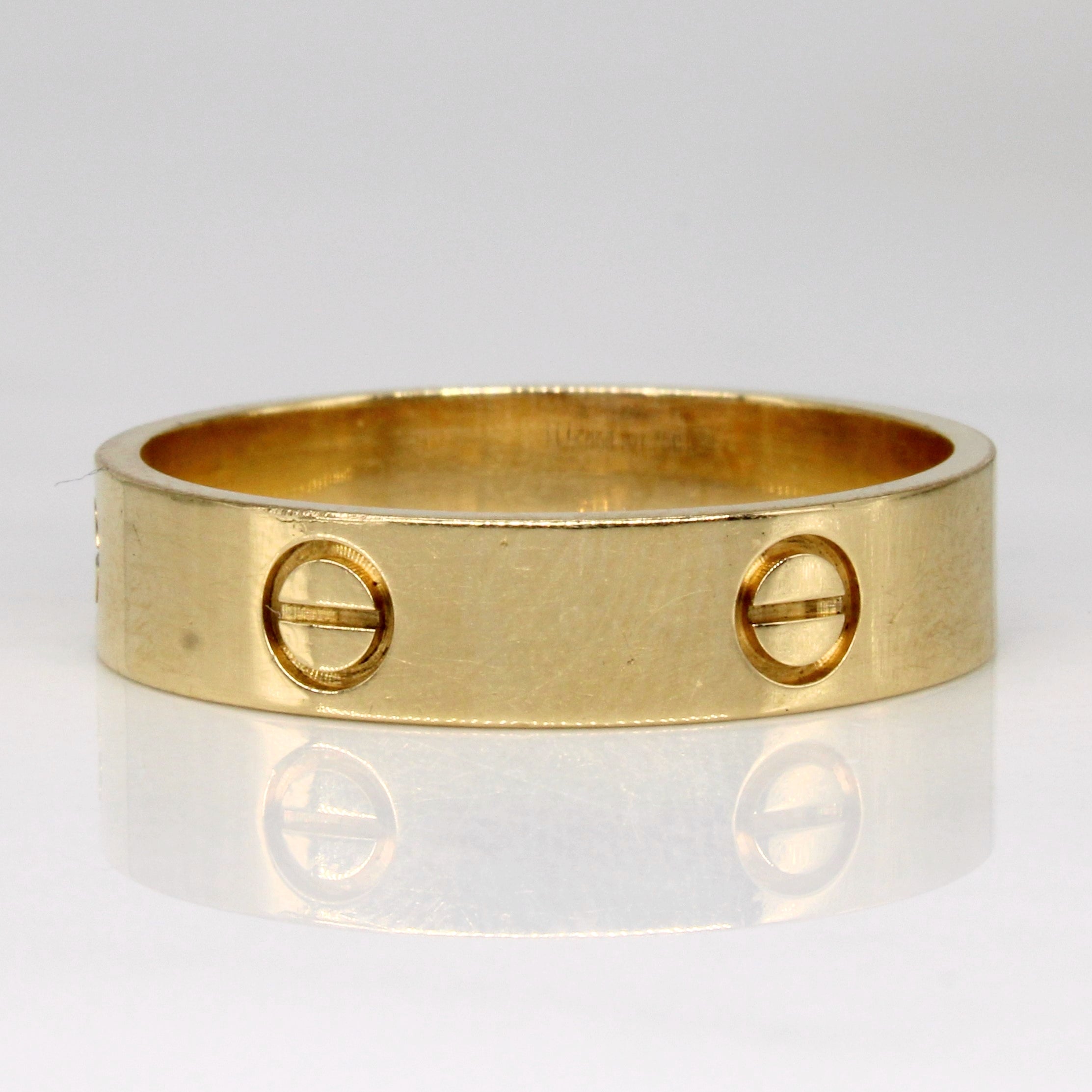'Cartier' Love Yellow 18k Gold Ring | SZ 13 |