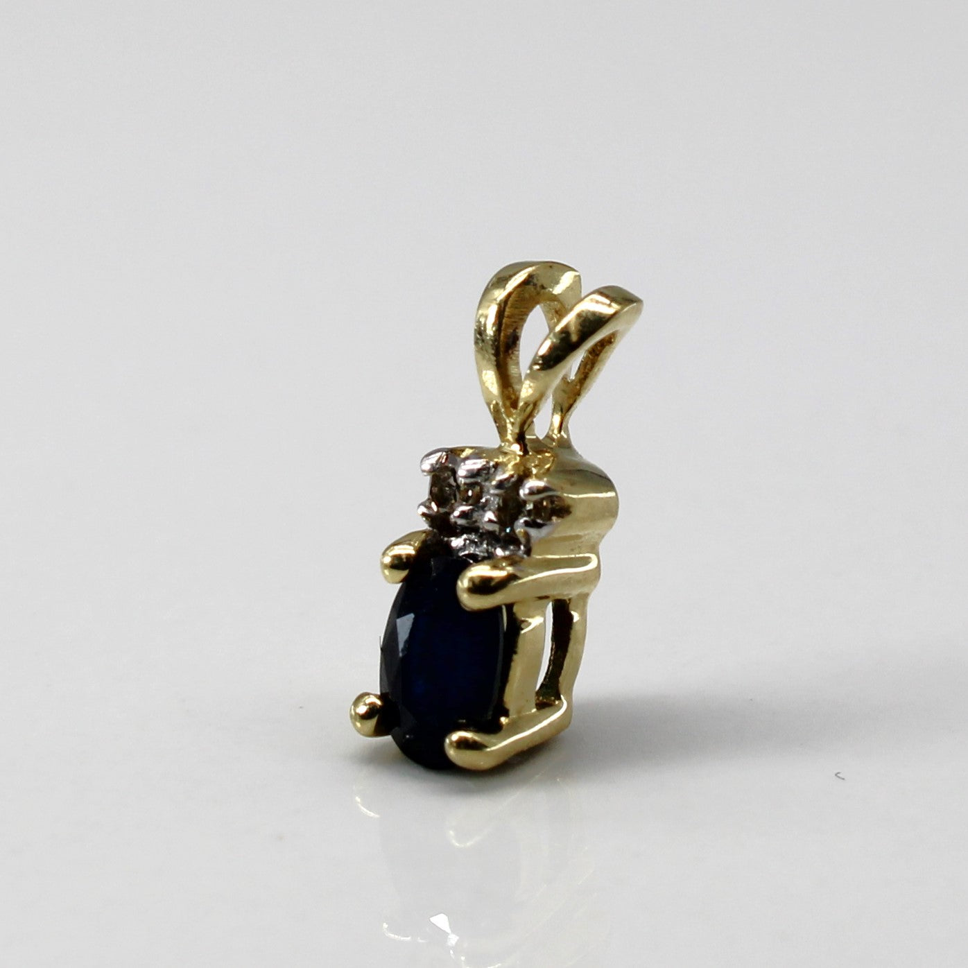 Sapphire & Diamond Drop Pendant | 0.25ct | 0.02ctw |