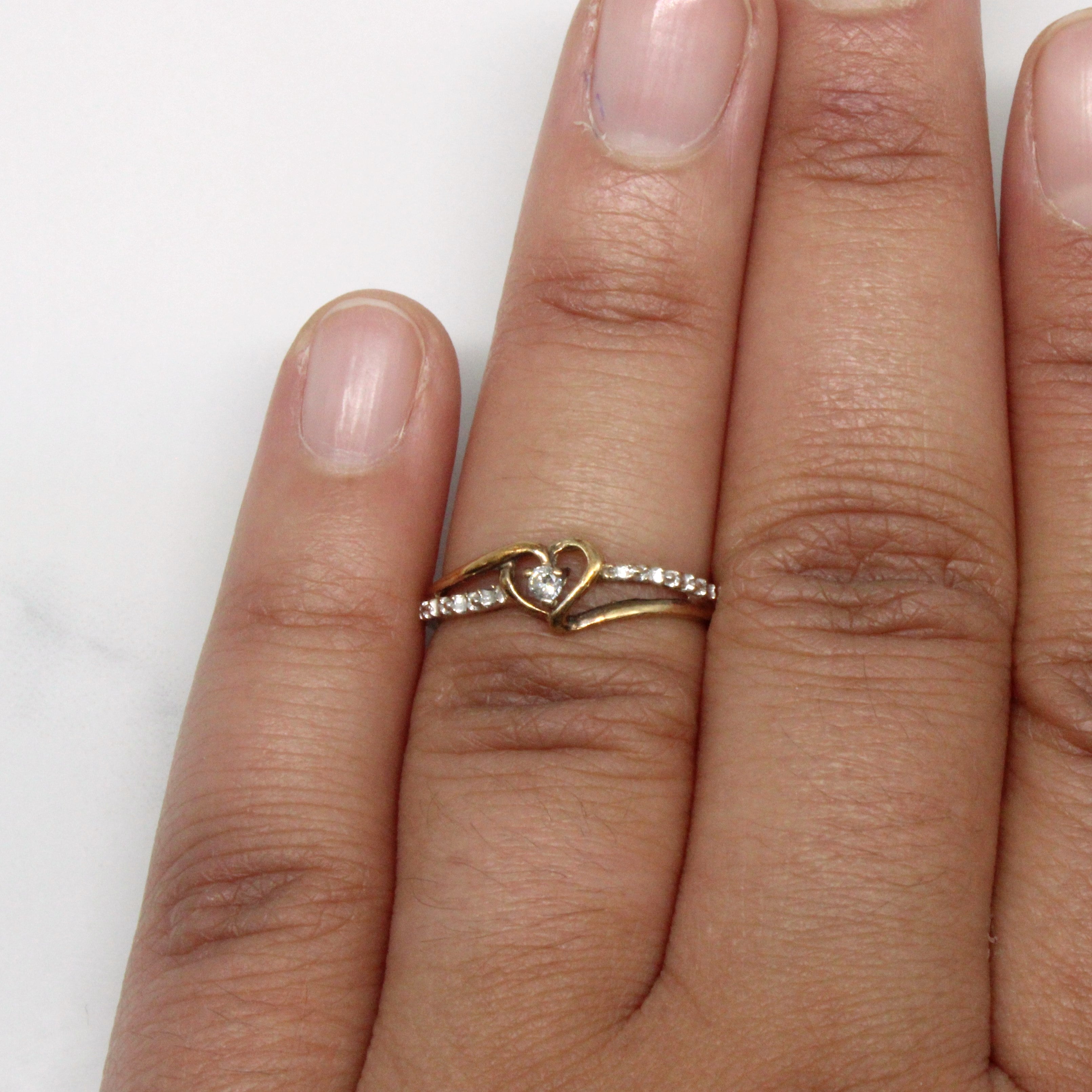 Diamond Heart Ring | 0.05ctw | SZ 6 |