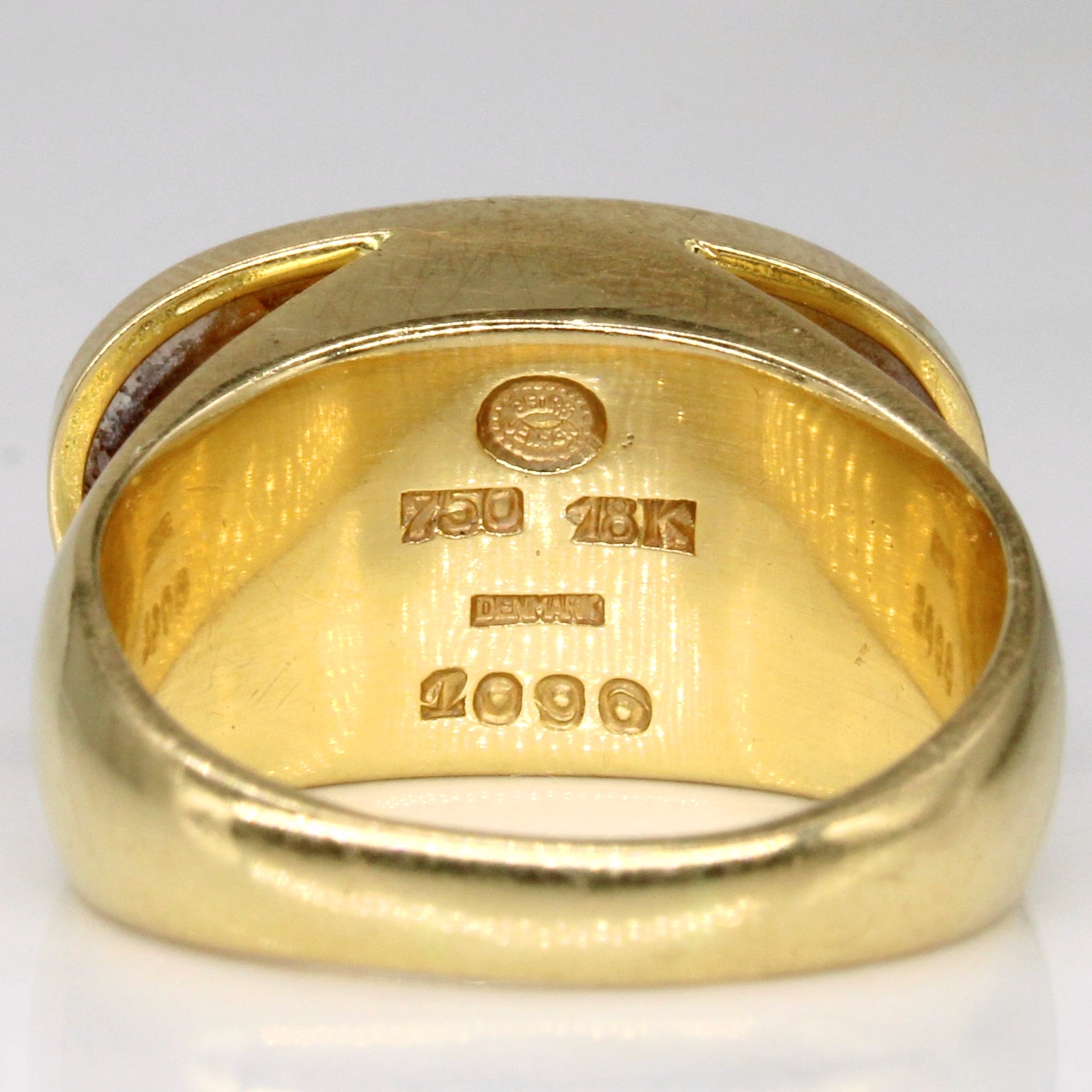 Cabochon Citrine Cocktail 18k Ring | 15.00ct | SZ 7 |