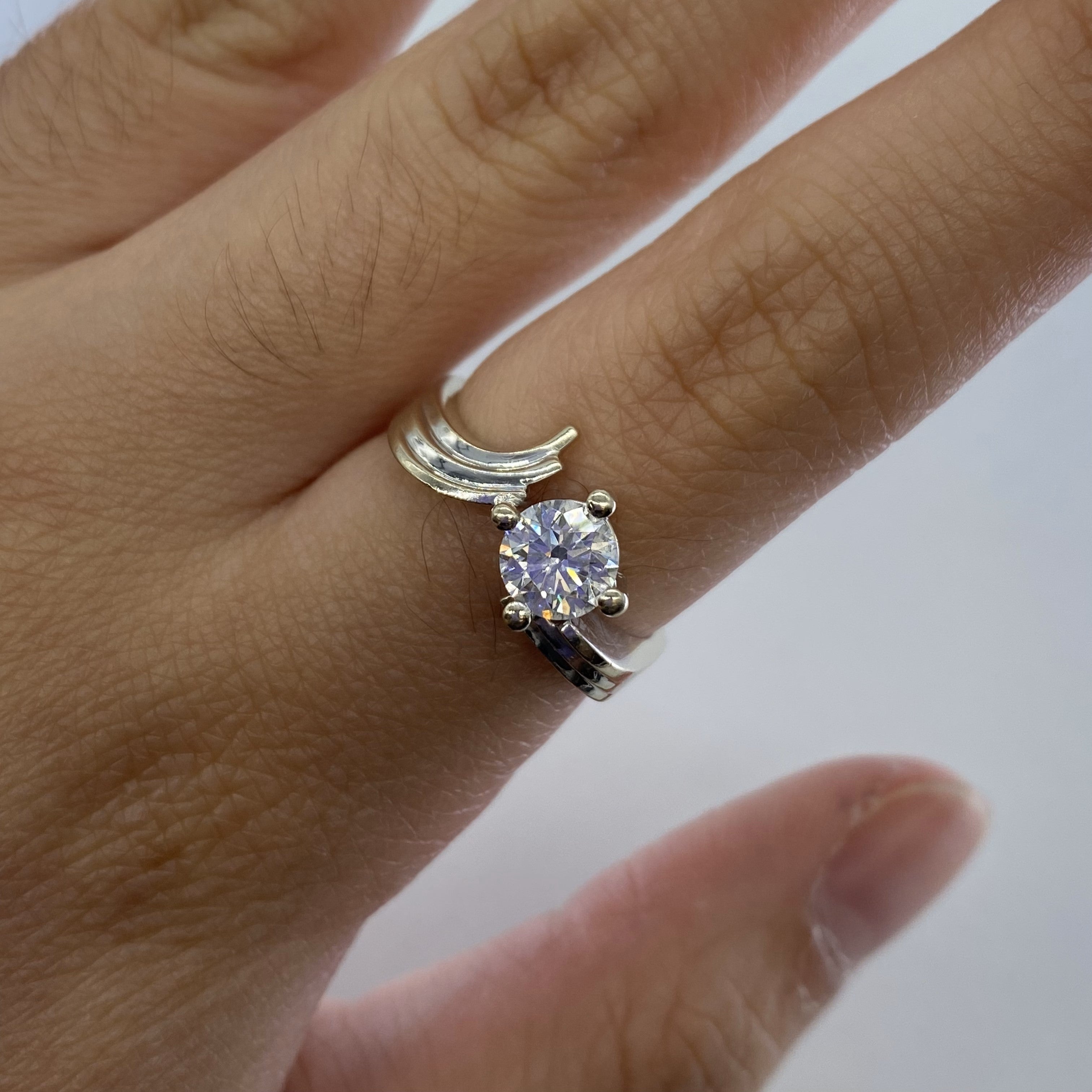 Polar Ice Diamond Solitaire Ring | 0.77ct | SZ 7.25 |