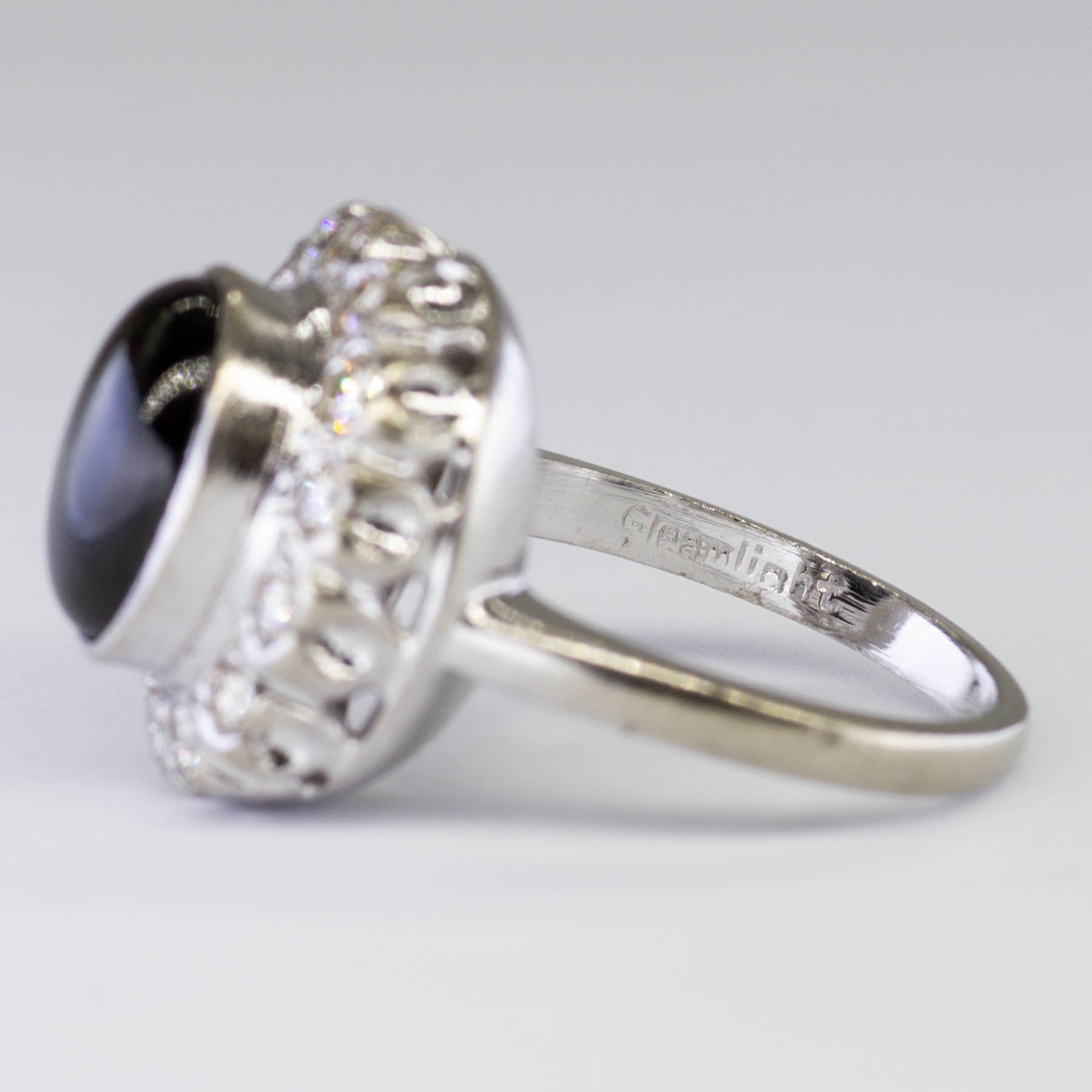 Star Grey Sapphire & Diamond Cocktail Ring | 4.60ct, 0.50ctw | SZ 5.5 |
