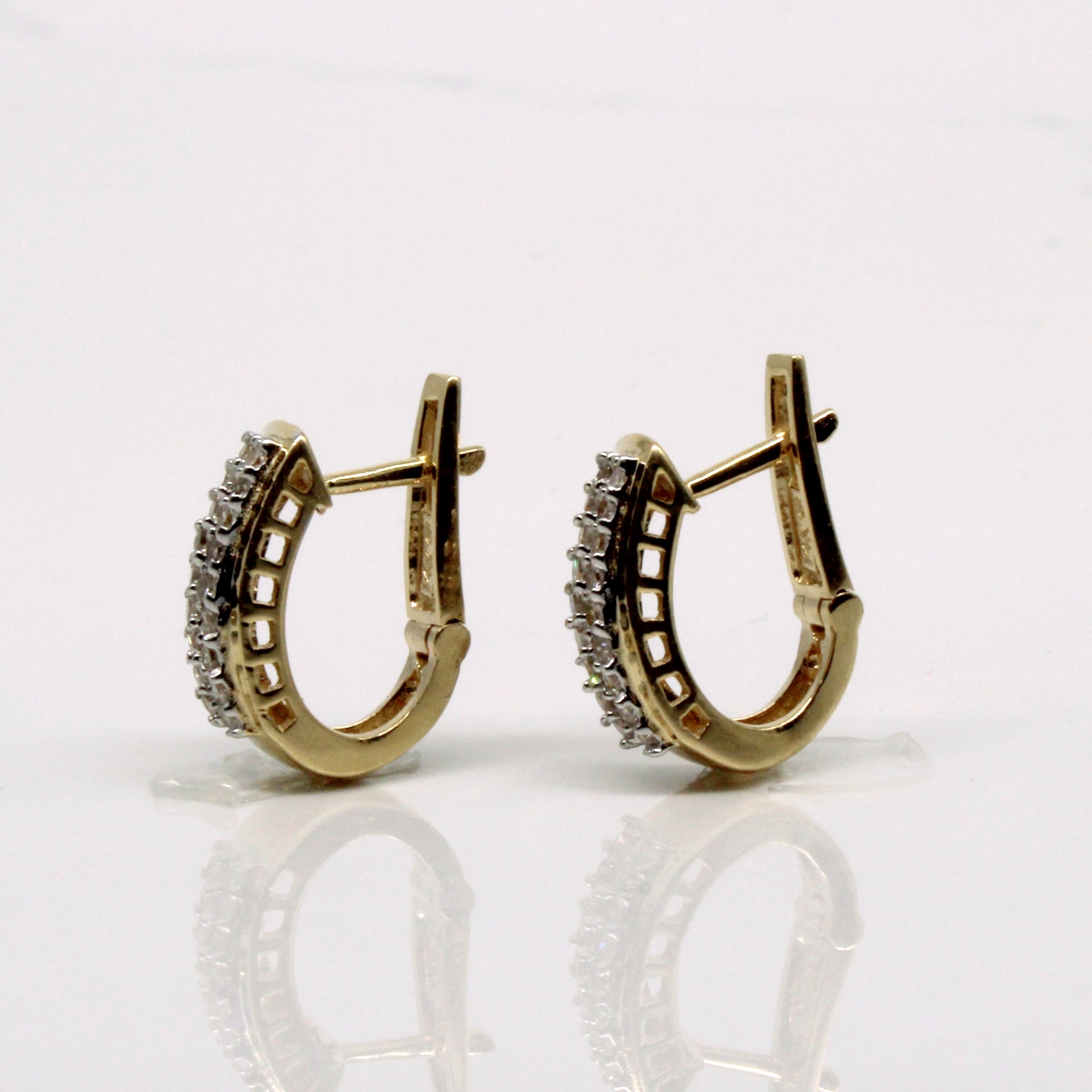 Cluster Set Diamond Earrings | 0.54ctw |