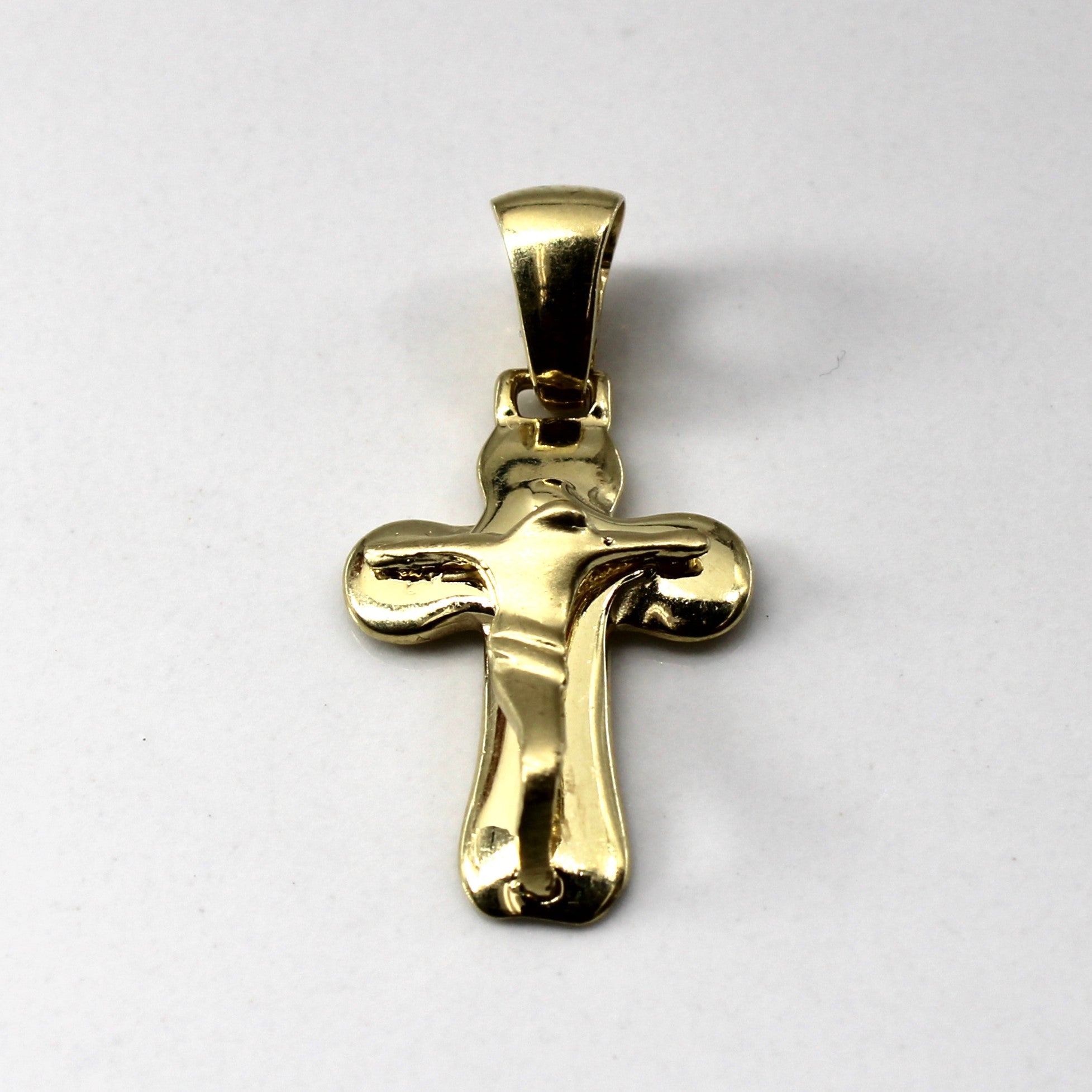 Pendentif croix italien en or jaune 18 carats