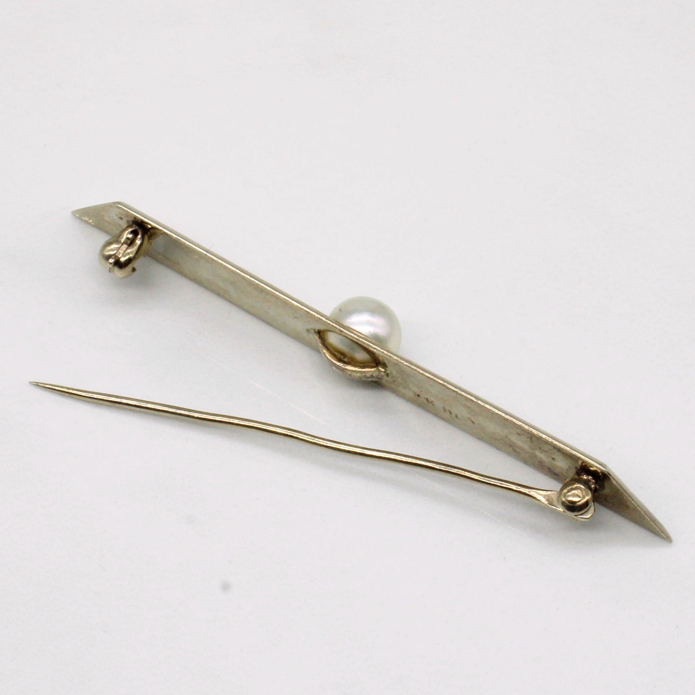 Pearl Geometric Shaped Brooch | 6.65mm |