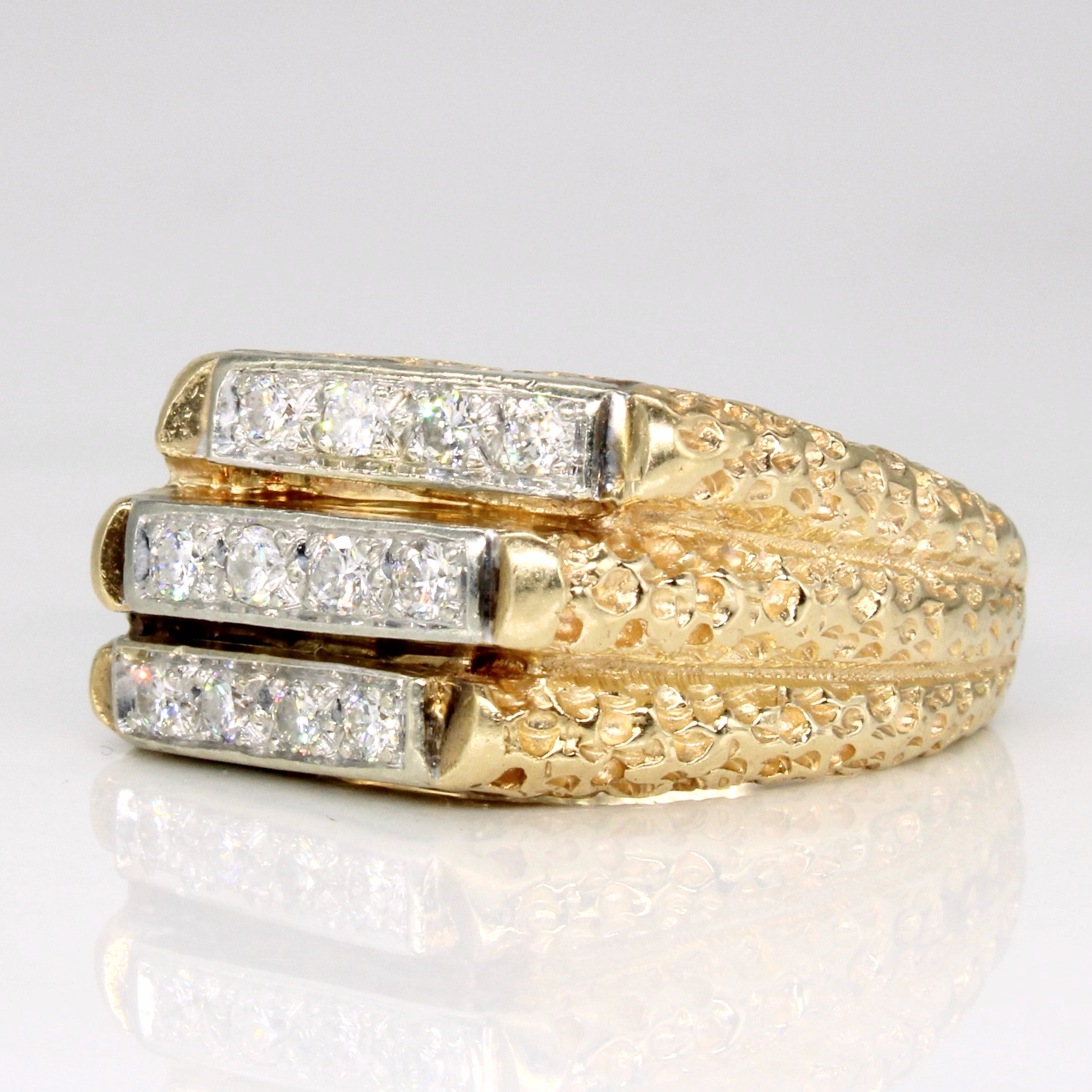 Three Tier Diamond Ring | 0.48ctw | SZ 8.5 |