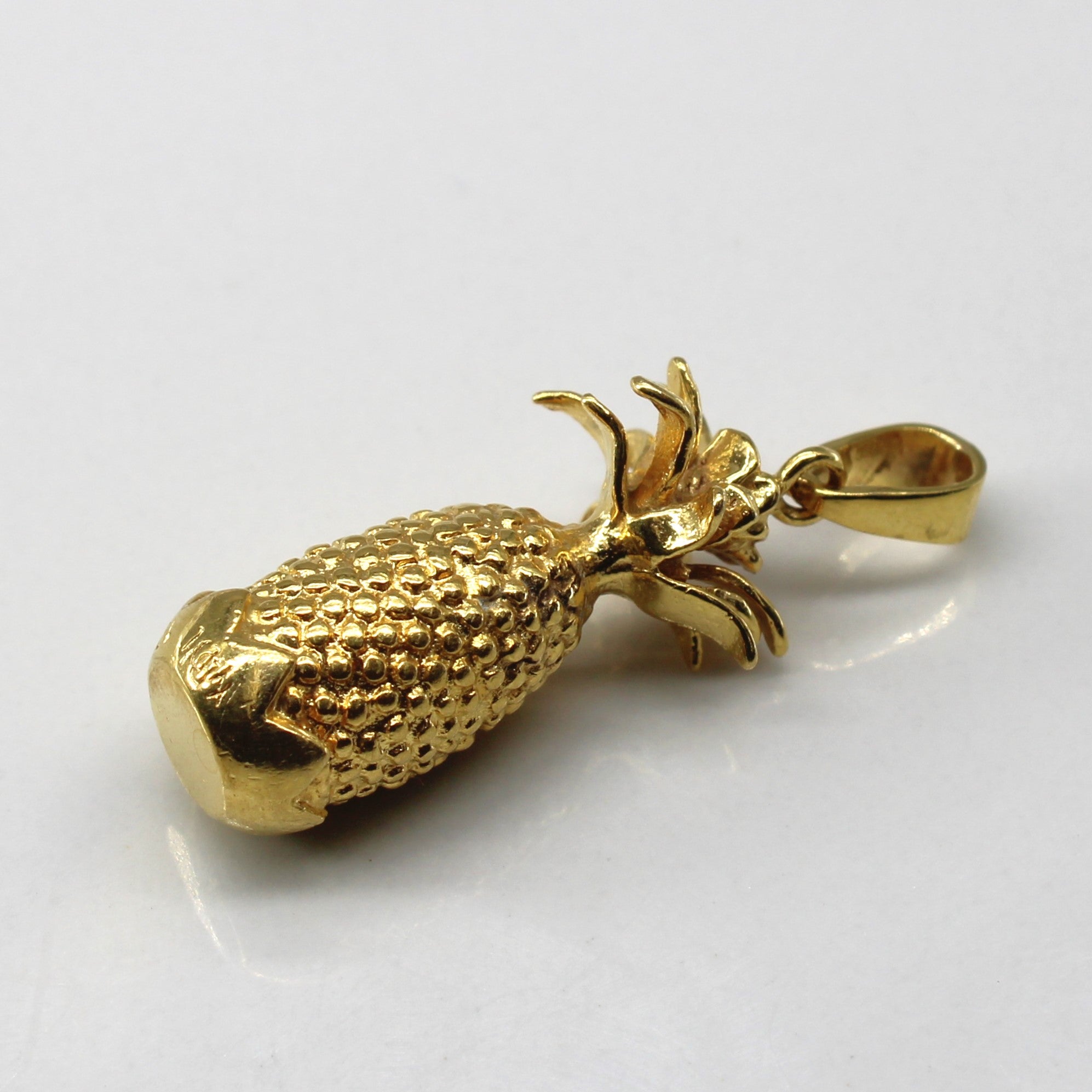 Pendentif ananas en or jaune