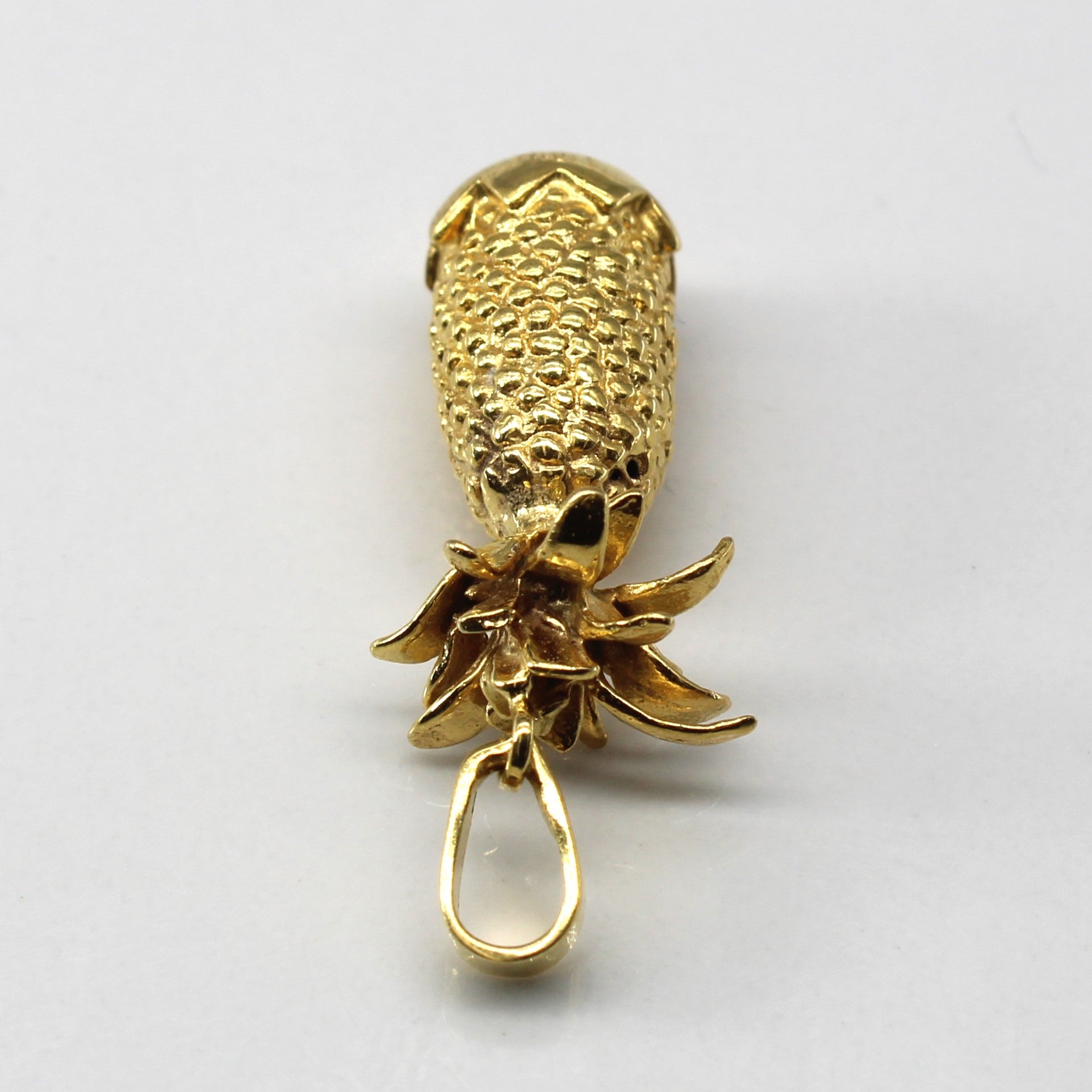 Pendentif ananas en or jaune