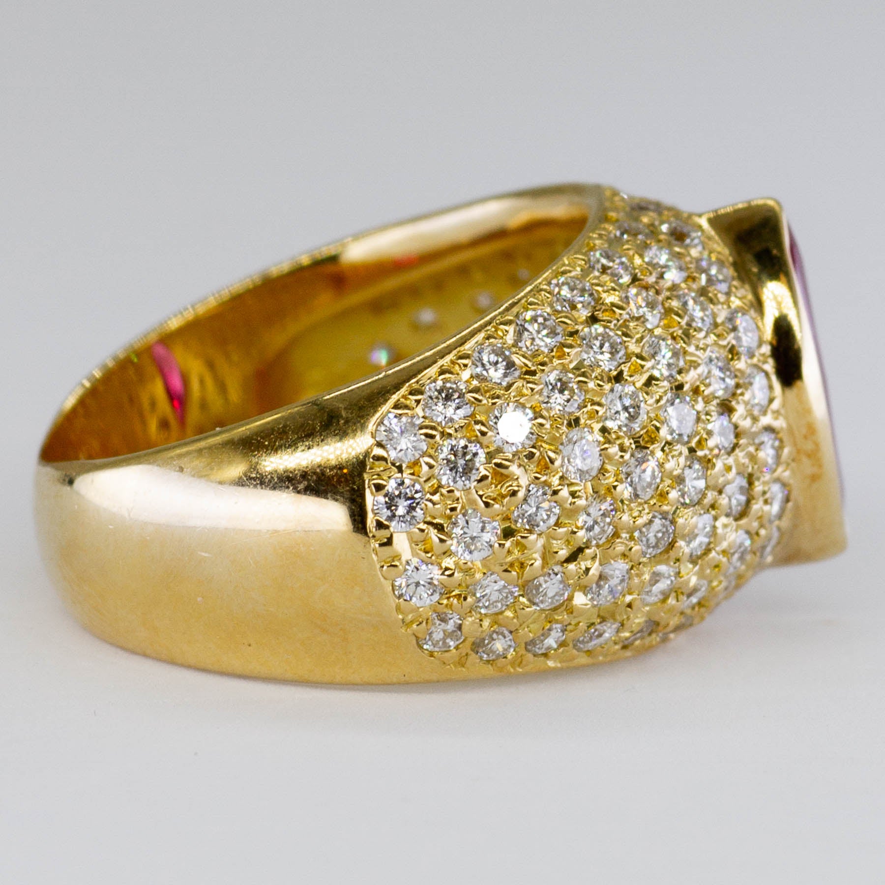 Diamond & Ruby Cocktail Ring | 1.53ctw, 1.13ct | SZ 6.25 |