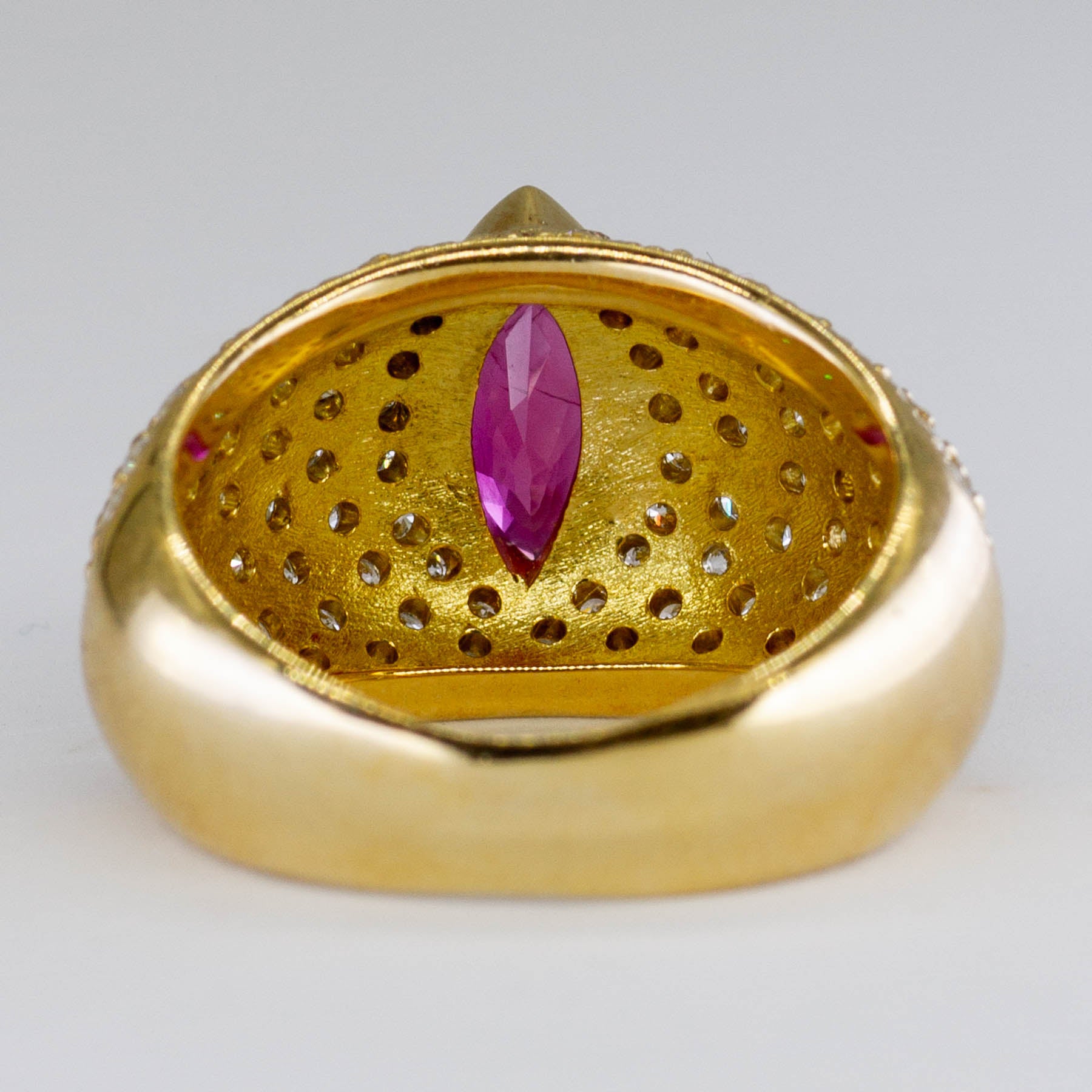 Diamond & Ruby Cocktail Ring | 1.53ctw, 1.13ct | SZ 6.25 |
