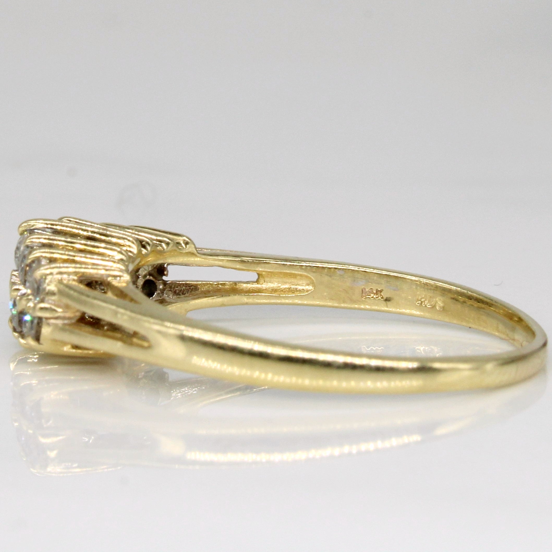 High Set Diamond Ring | 0.34ctw | SZ 9.25 |