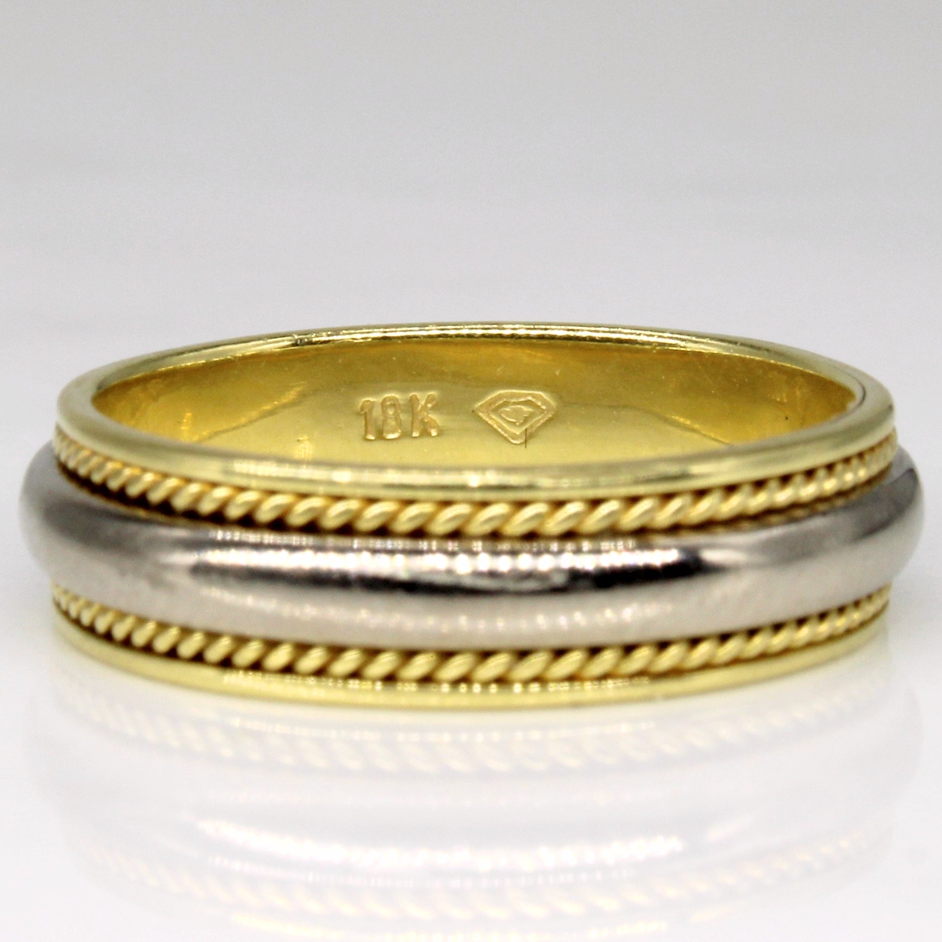 18k Two Tone Gold Ring | SZ 7 |