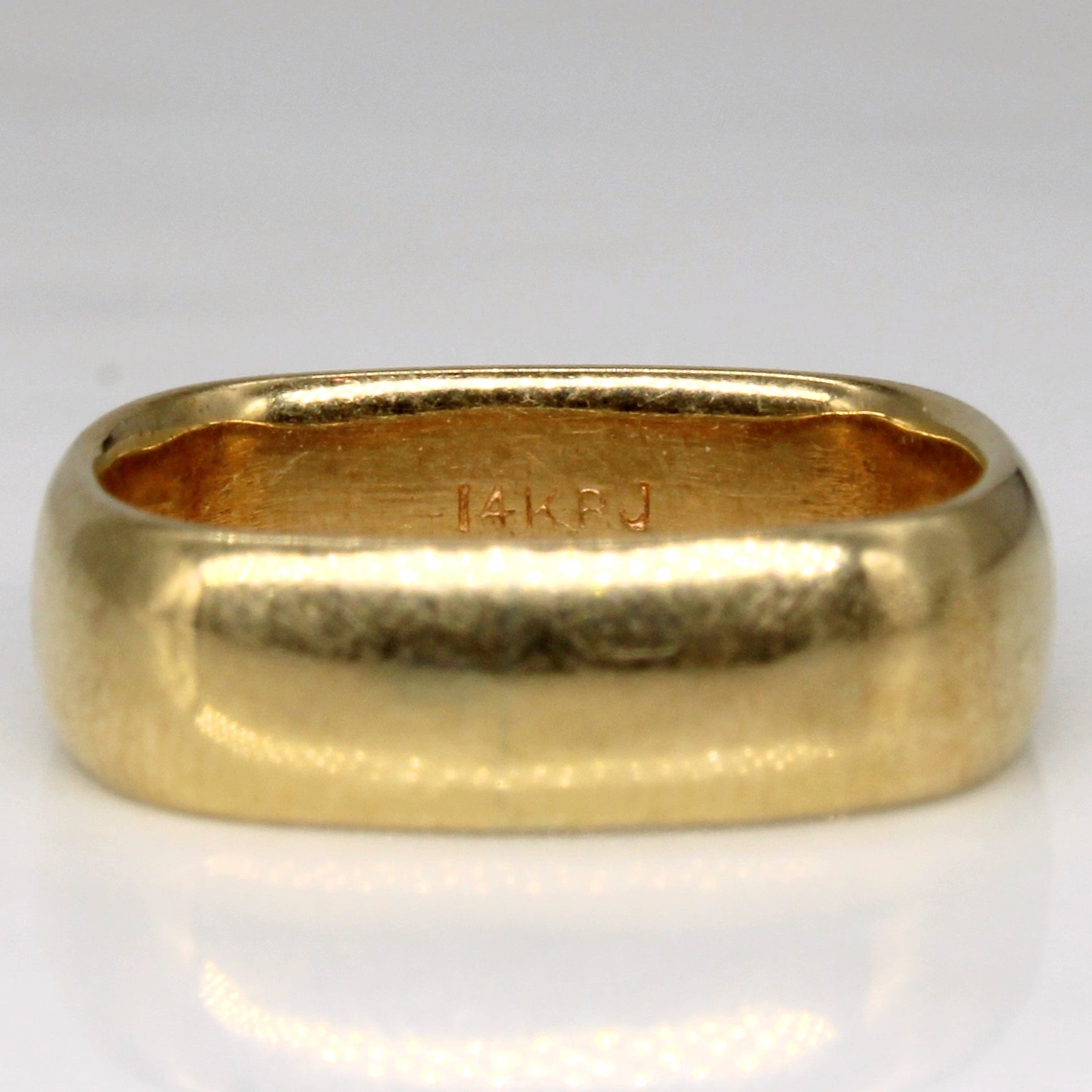 14k Yellow Gold Soft Square Ring | SZ 4.75 |