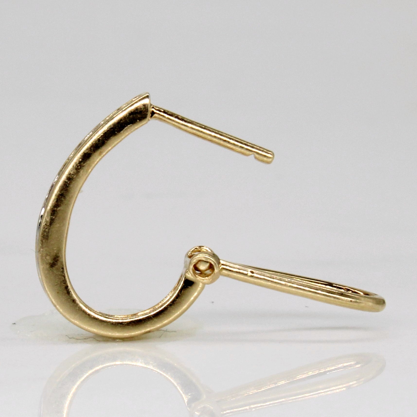 14k Gold Diamond Hoop Earrings | 0.12ctw |