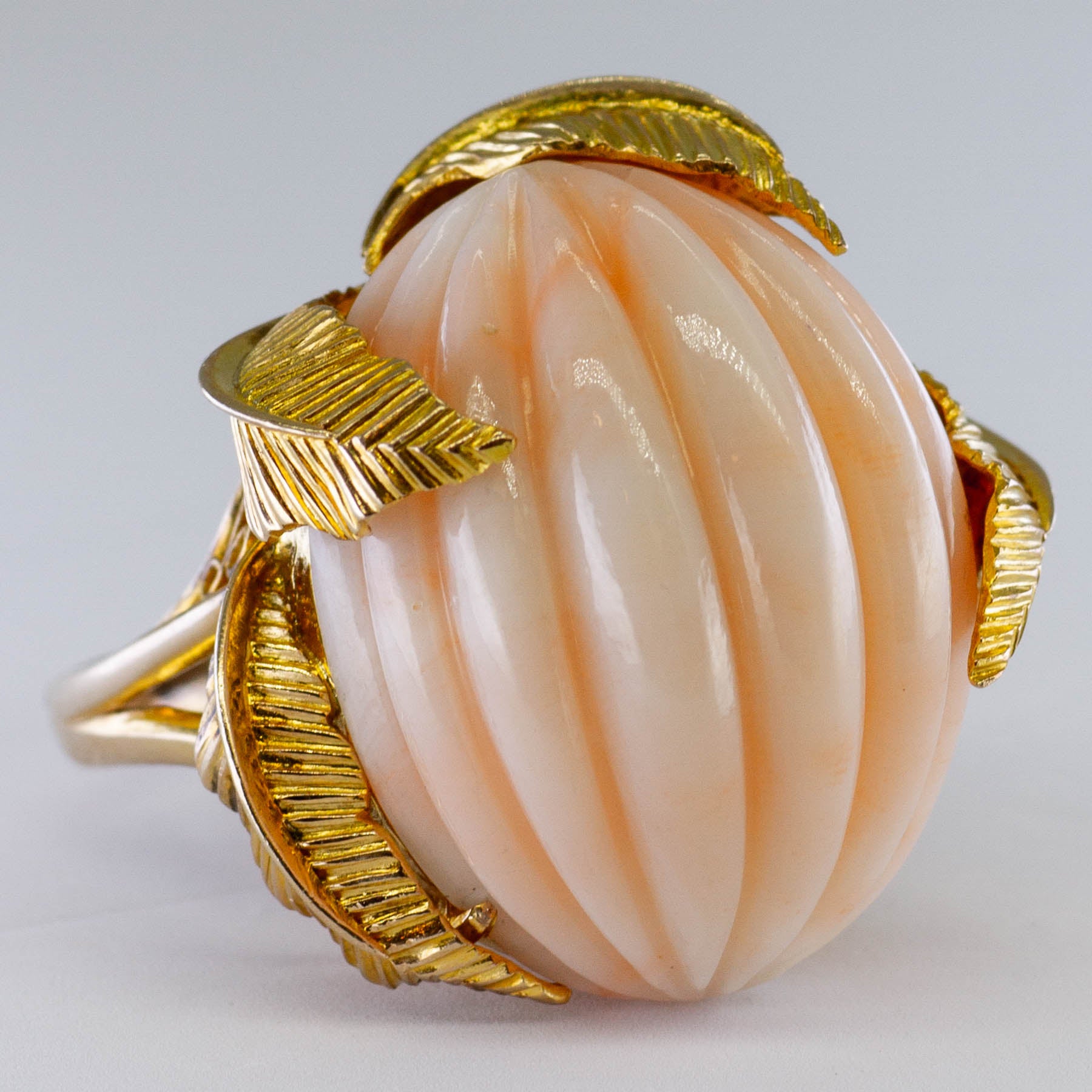 Pink Coral Cocktail Ring | 43.00ct | SZ 5.25 |