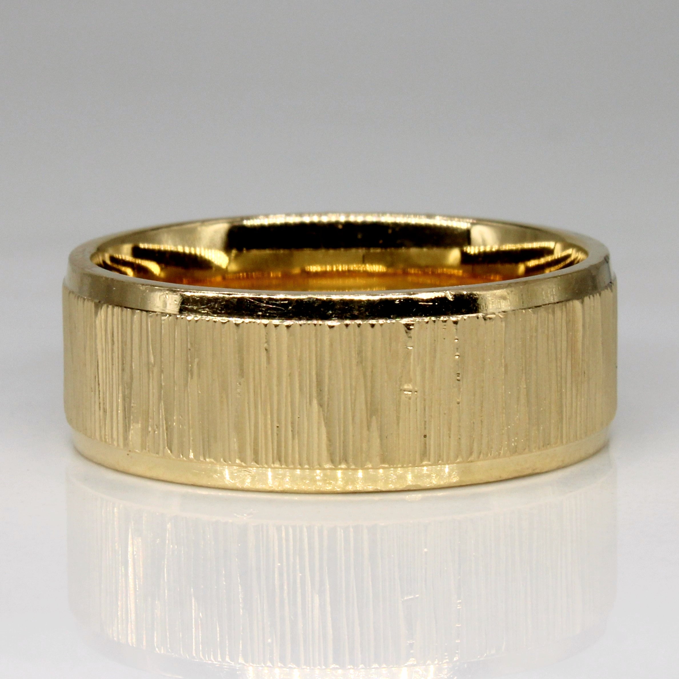 Bague en or jaune 14 carats | Taille 12 |