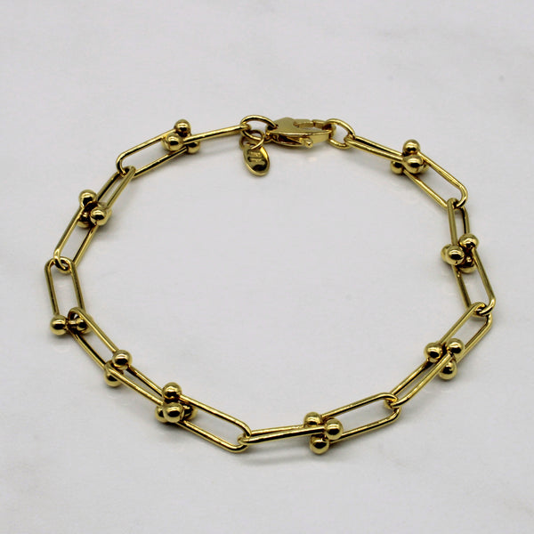 14k Yellow Gold Bracelet | 8