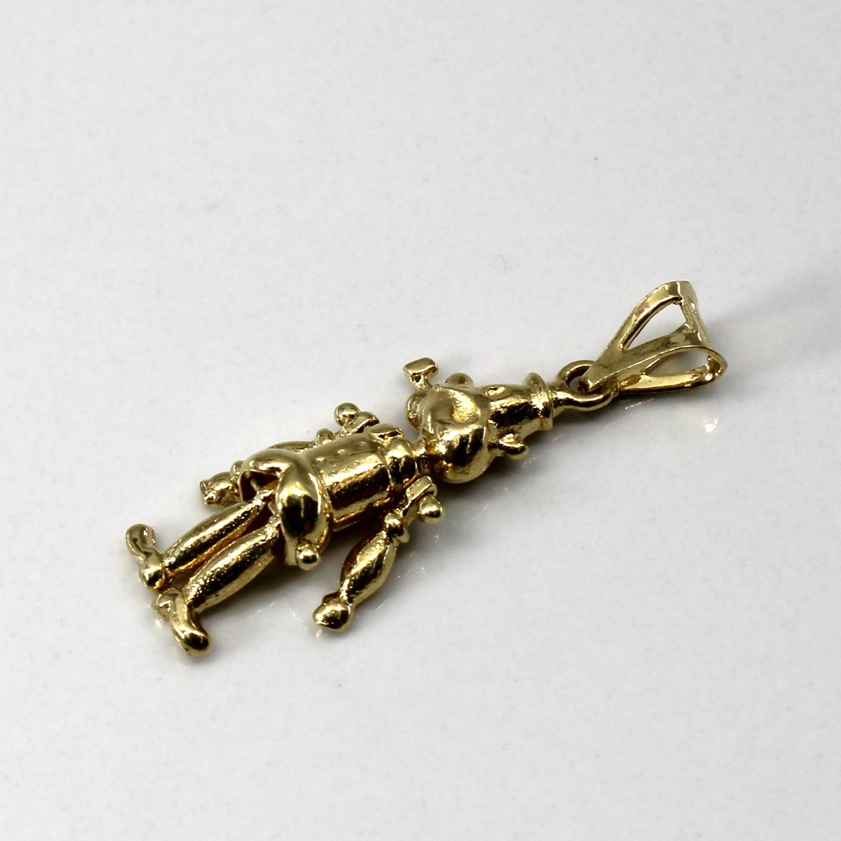 Italian 18k Gold Puppet Pendant