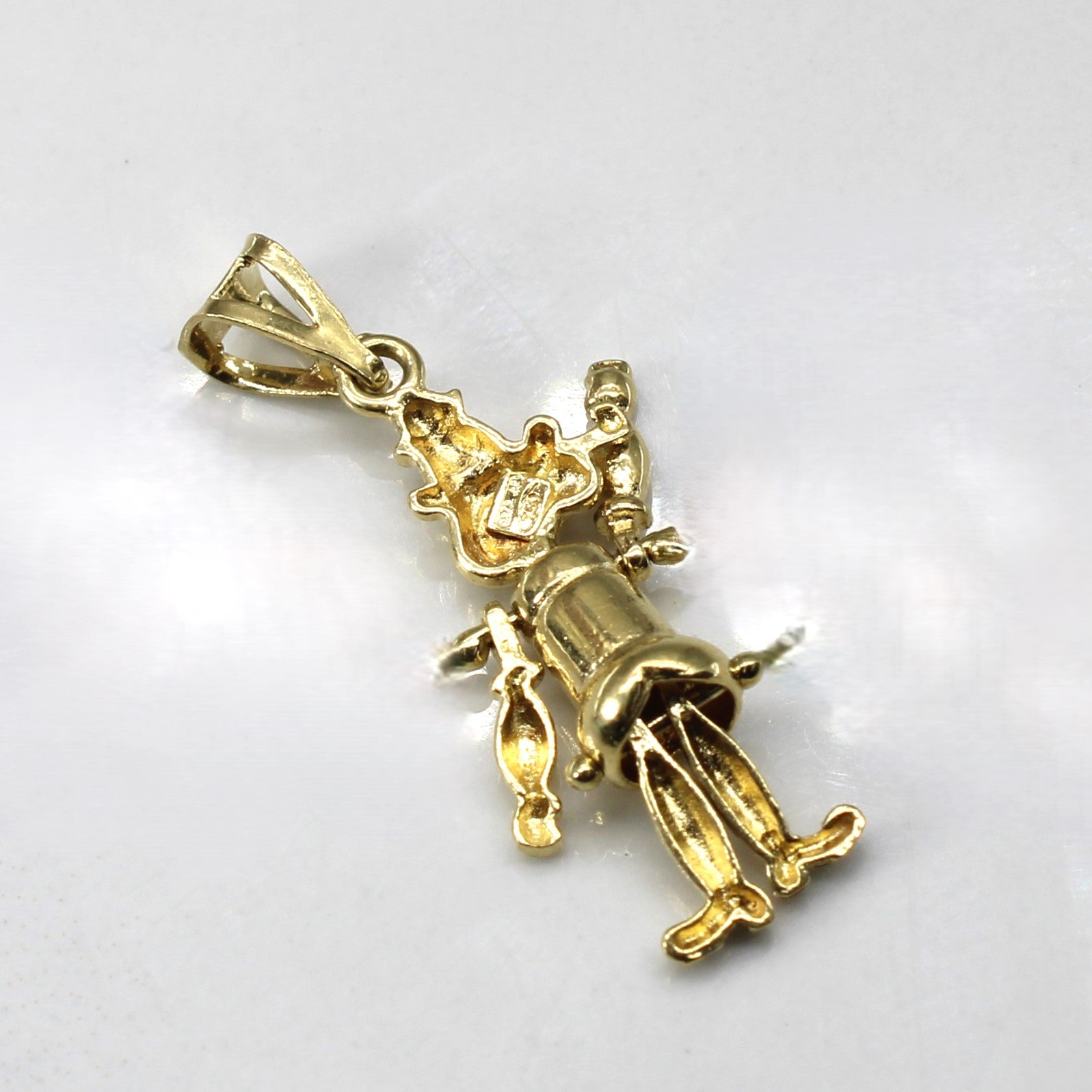Italian 18k Gold Puppet Pendant
