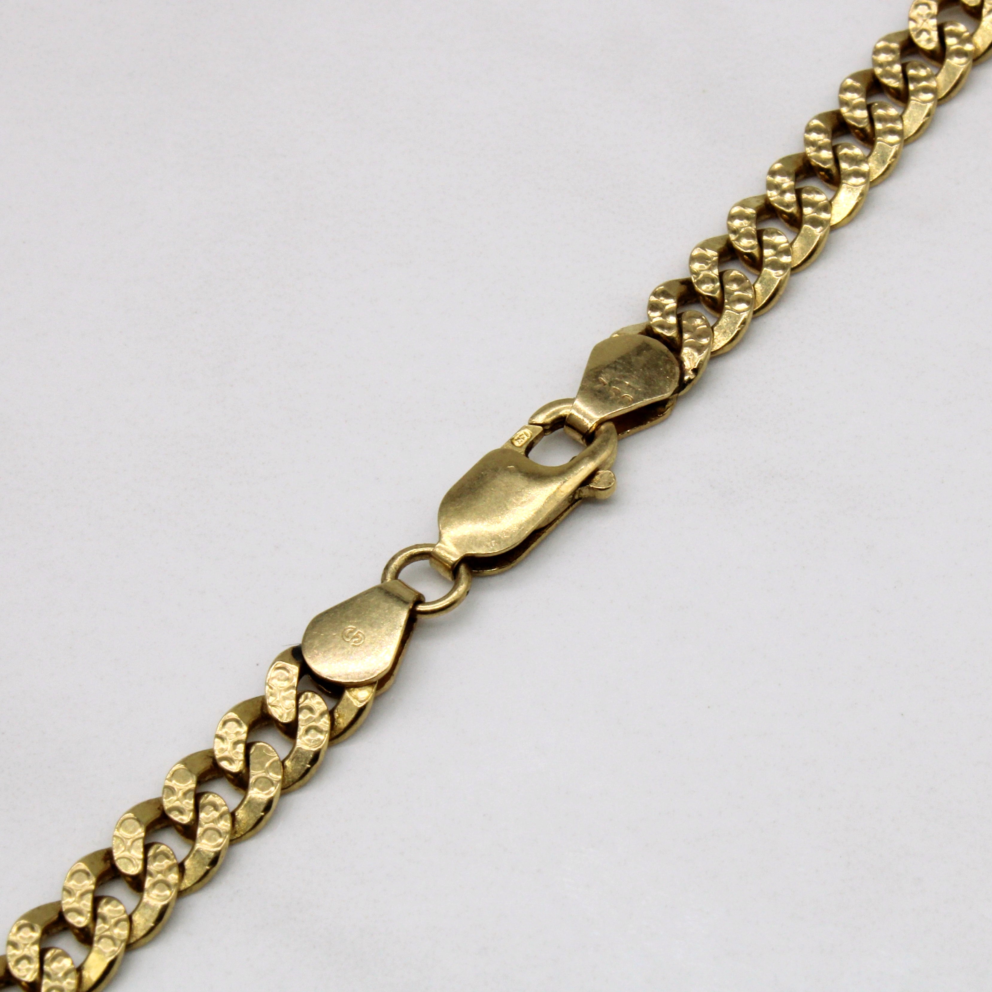 18k Yellow Gold Curb Link Chain | 22" |