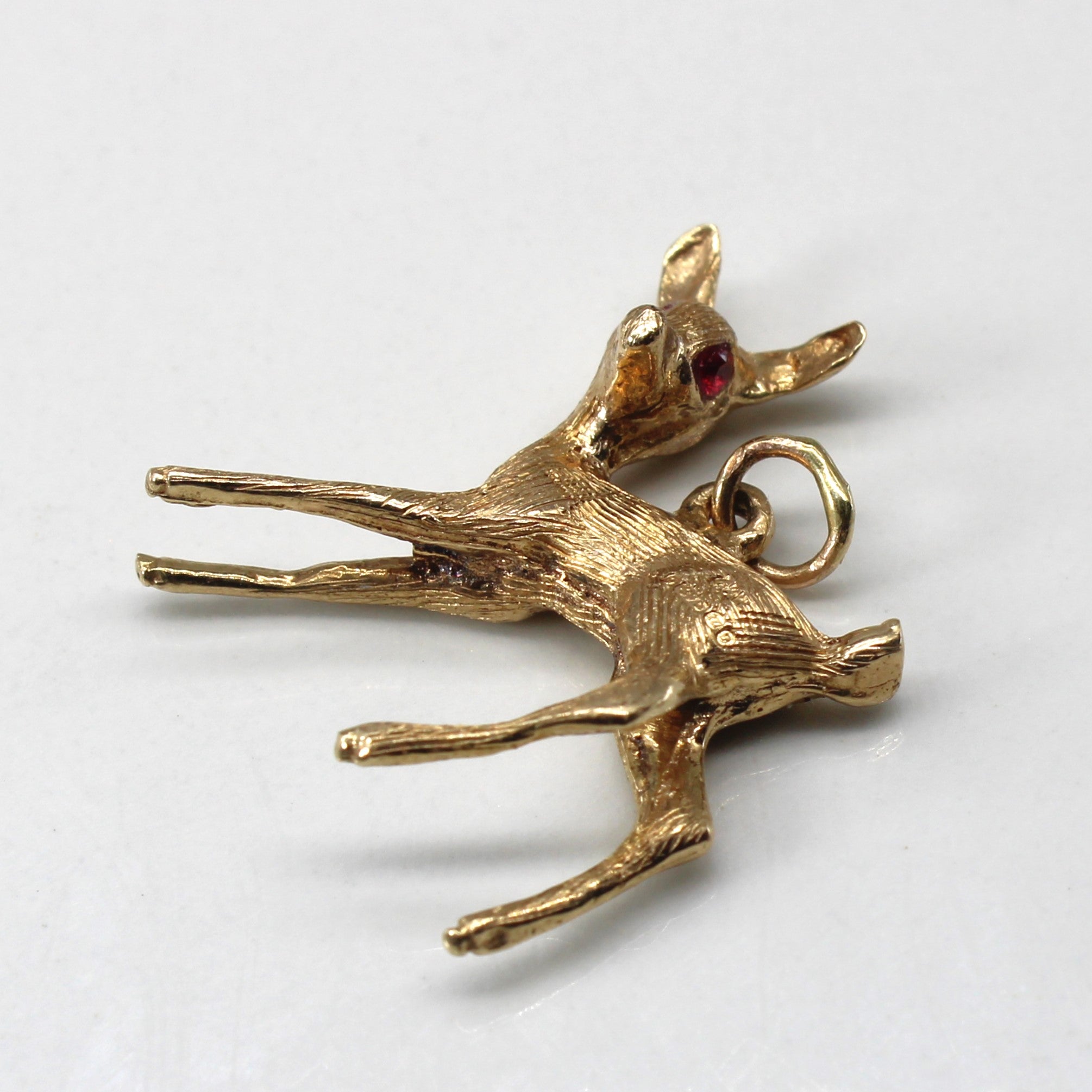 1967 London 10k Gold Deer Pendant