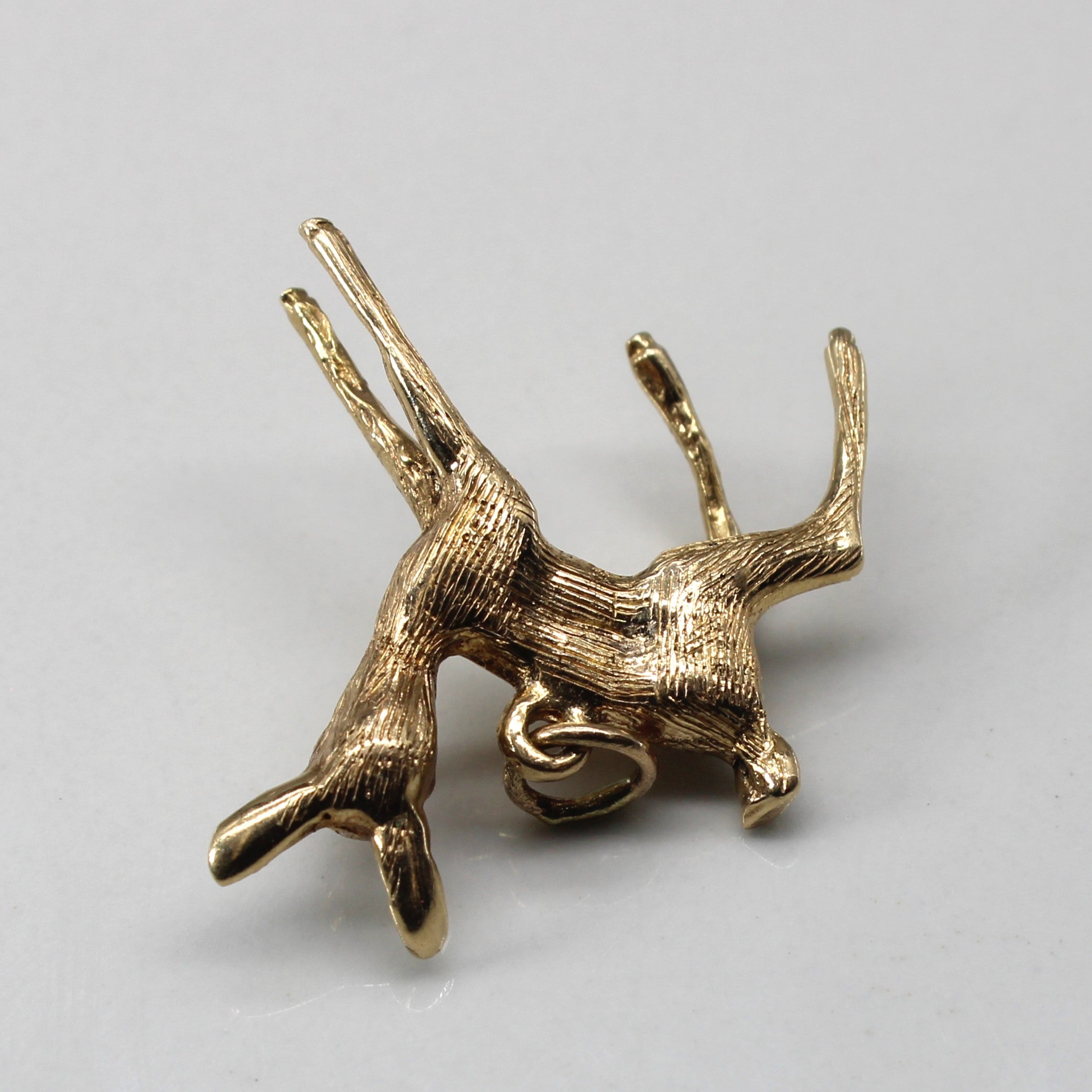 1967 London 10k Gold Deer Pendant
