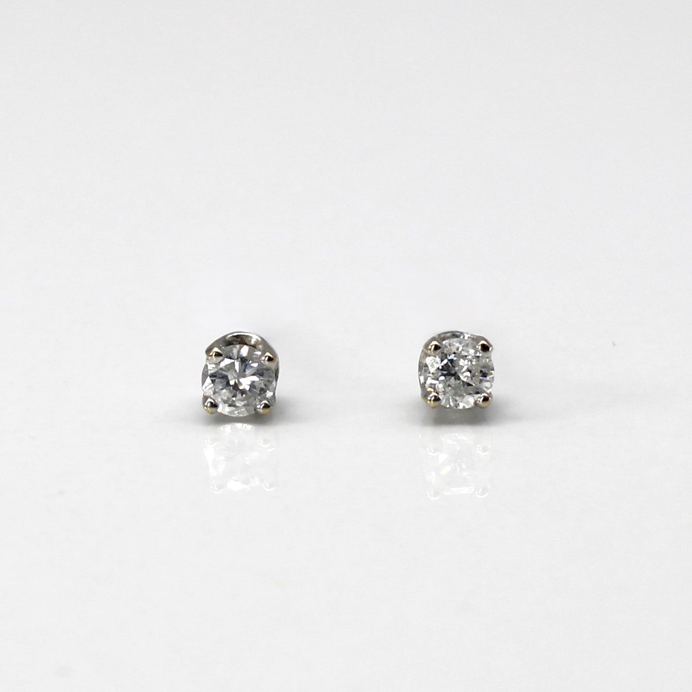 Boucles d'oreilles puces en diamant | 0,18 ct |