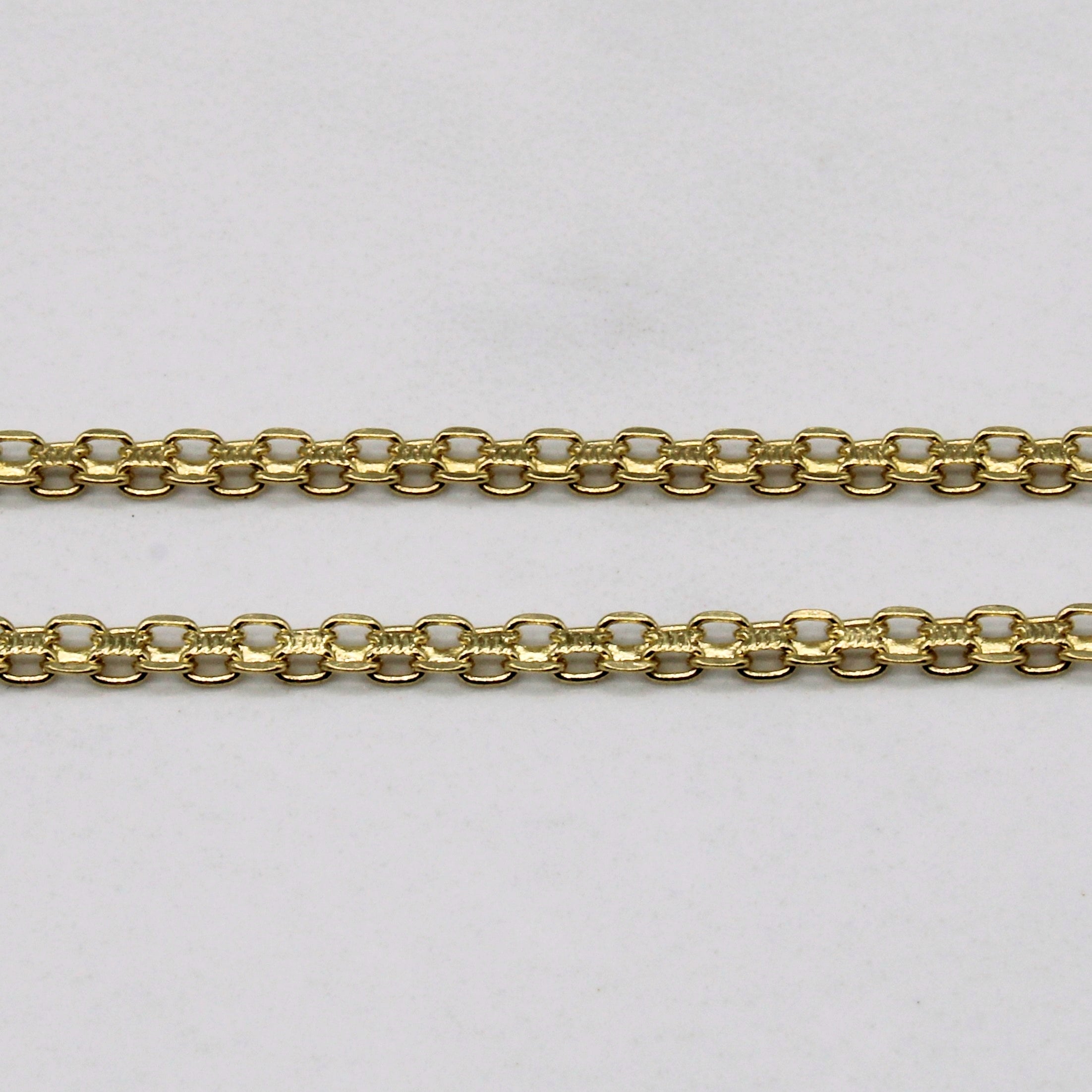 18k Yellow Gold Fancy Link Chain | 24" |