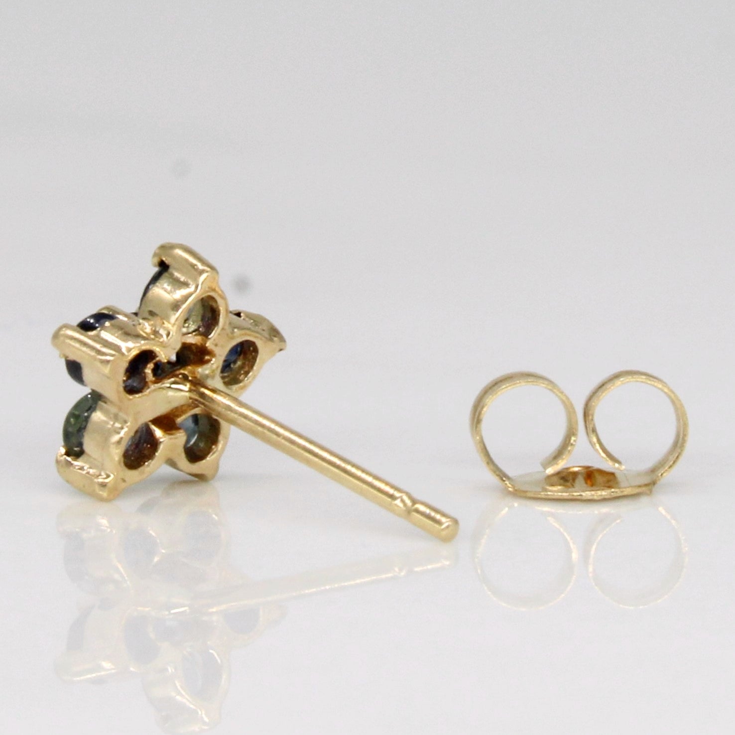 Sapphire Flower Earrings | 0.36ctw |