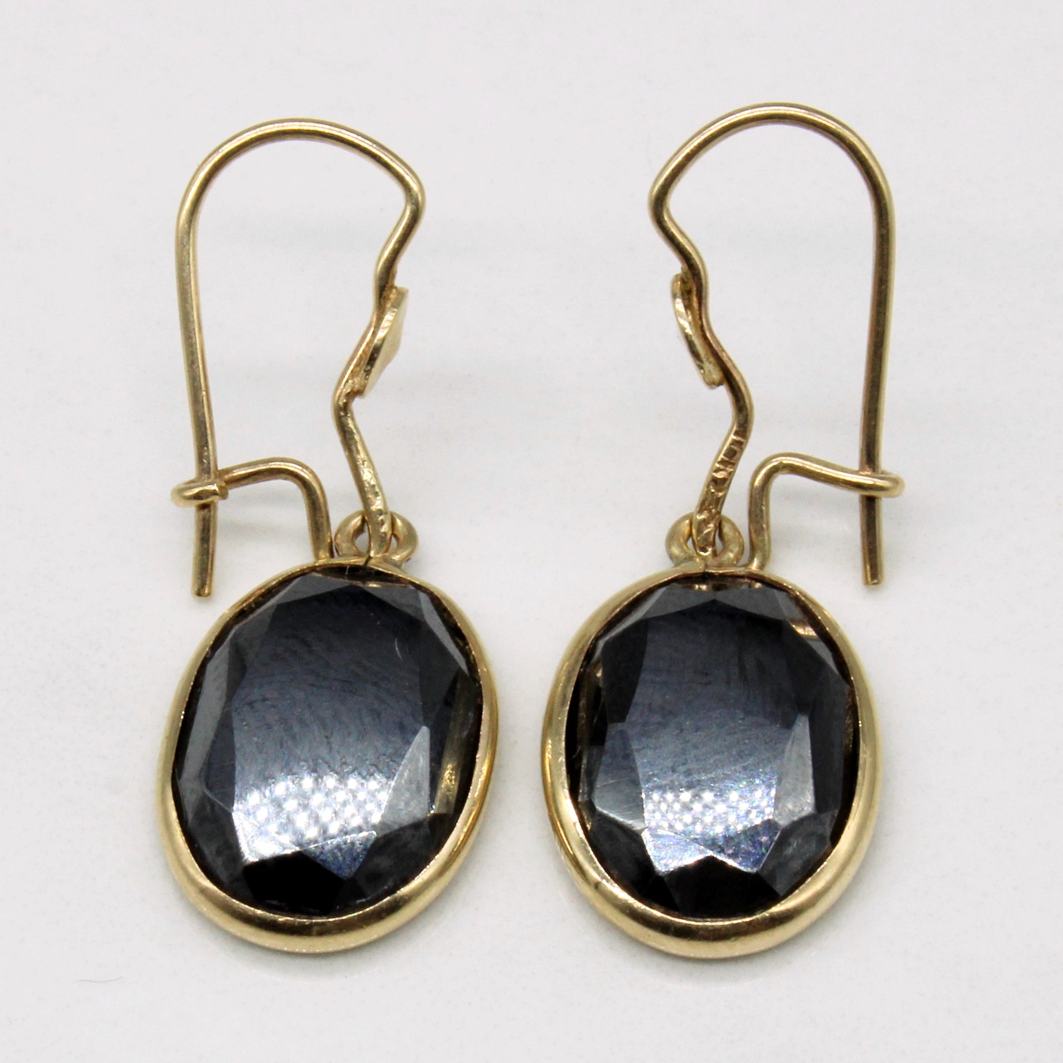 Hematite Drop Earrings 6 00ctw 100 Ways