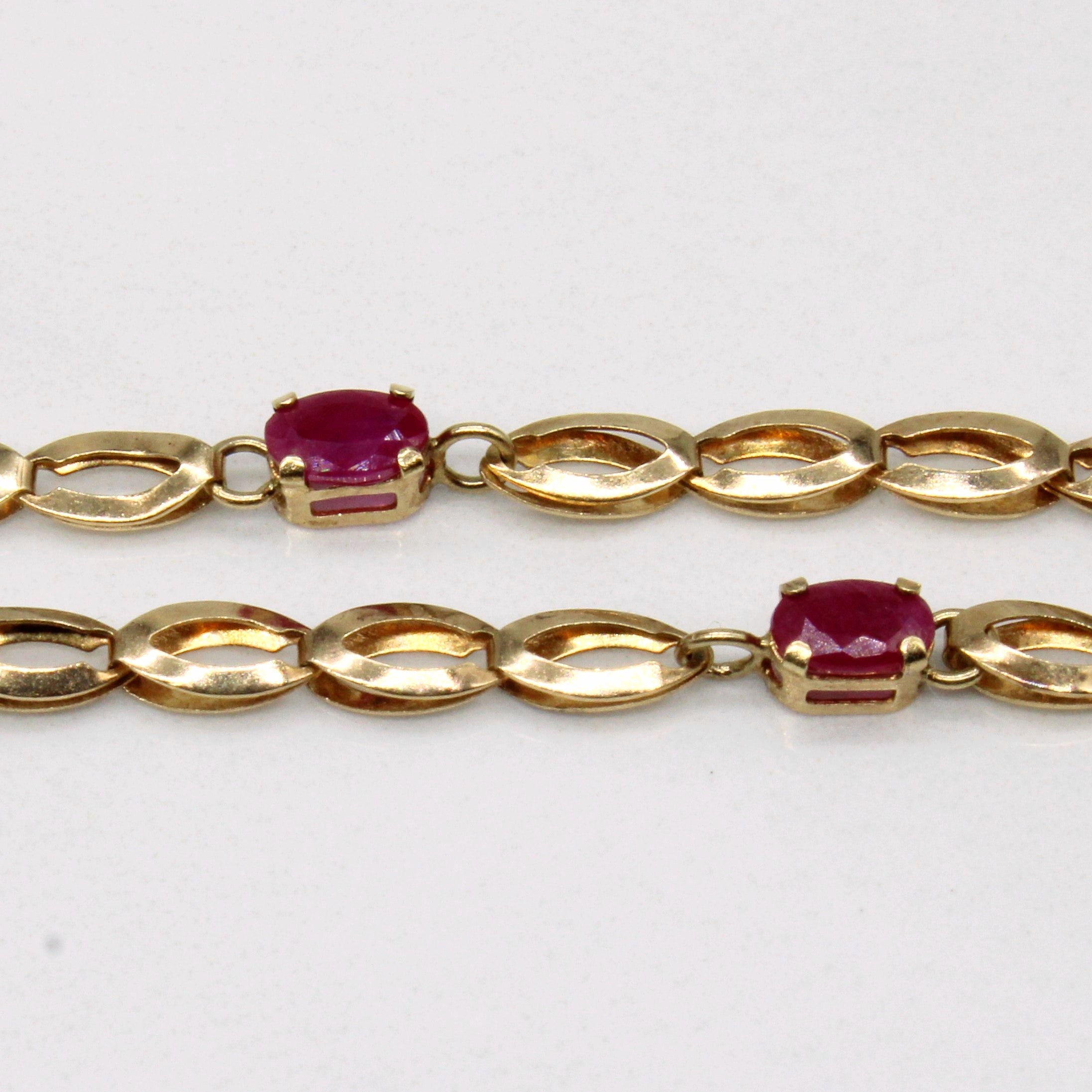 Bracelet en rubis | 1,25 ct | 20 cm |