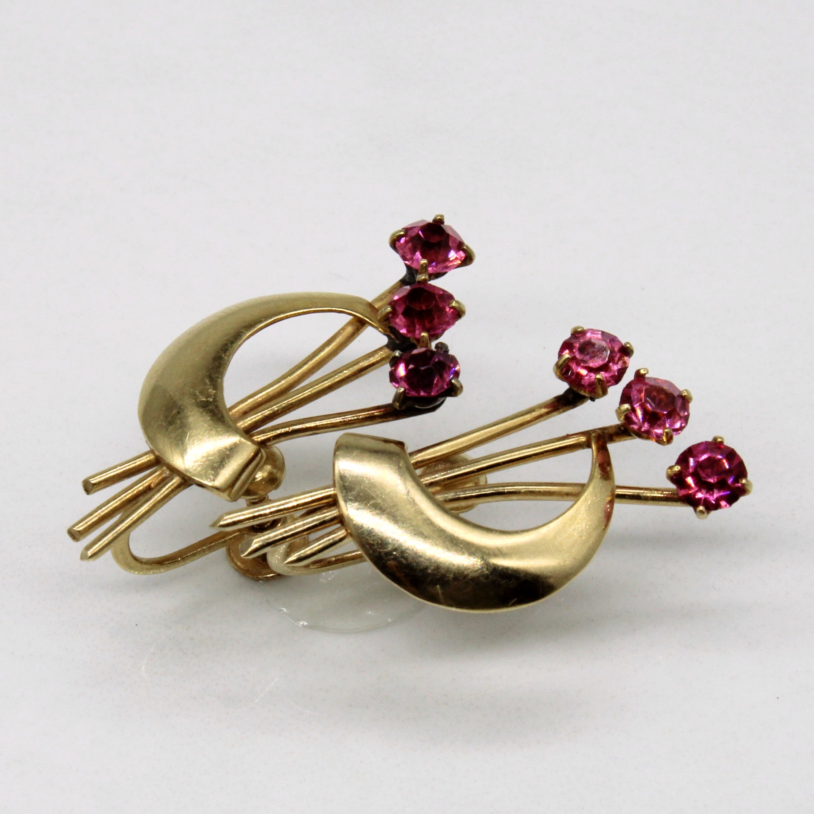 Vintage Paste Glass Earrings | 1.00ctw |