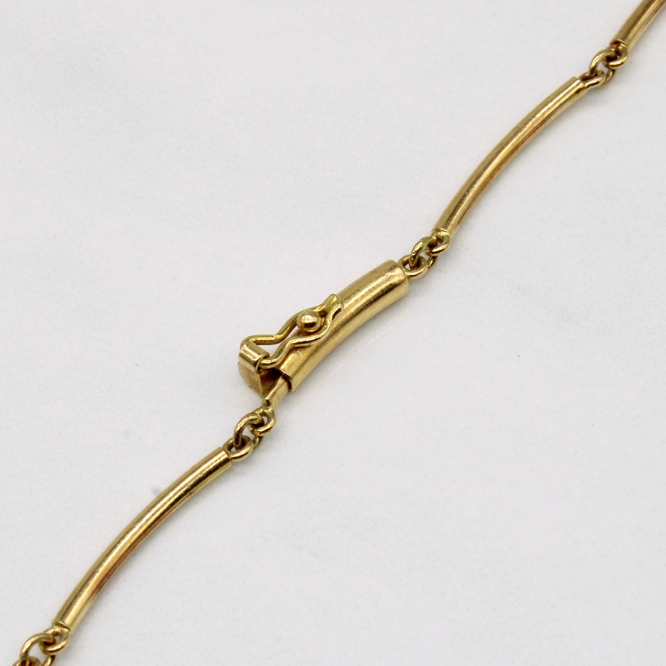 Diamond & Sapphire Pendant Necklace | 0.70ctw, 0.65ctw | 14" |