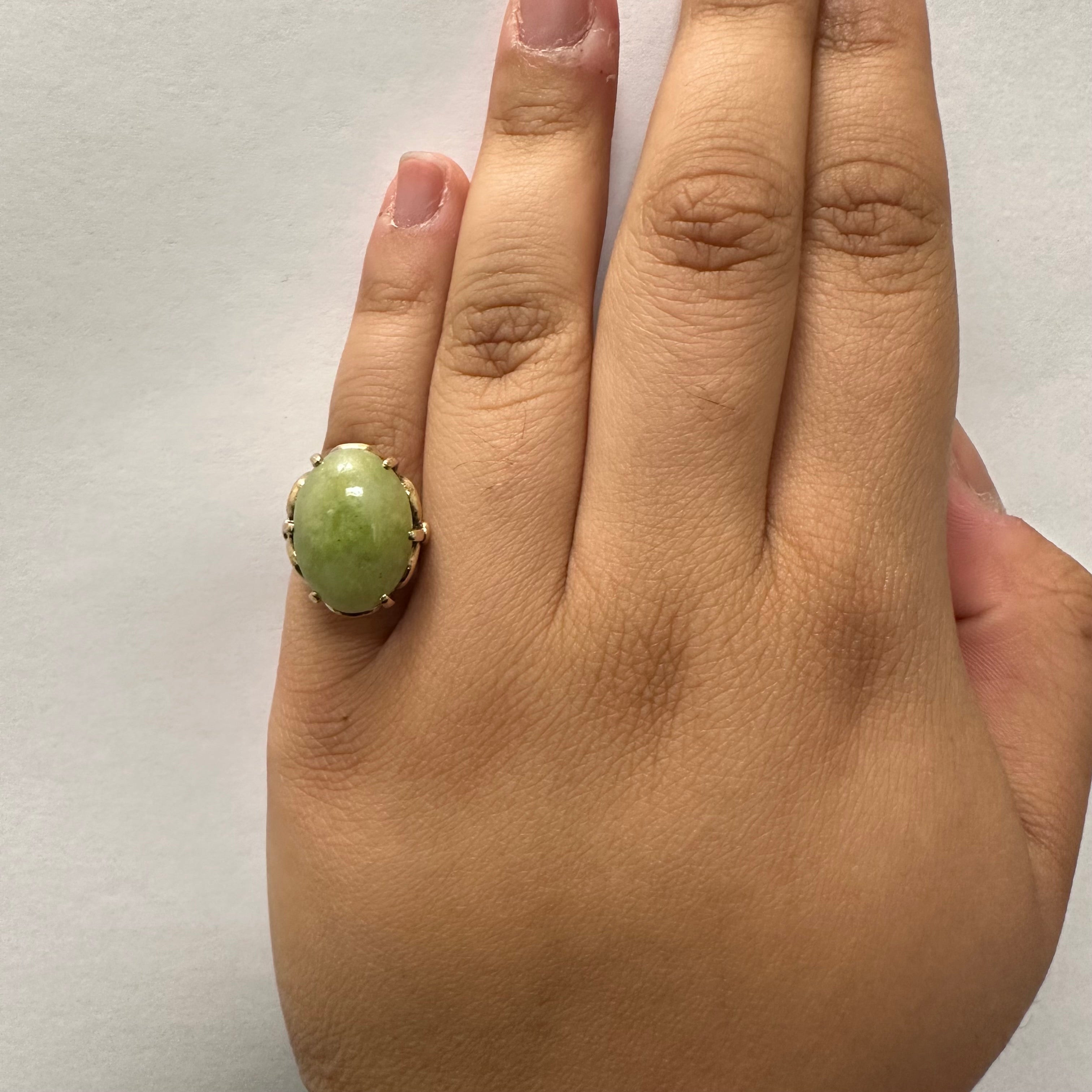 Jadeite Cocktail Ring | 10.00ct | SZ 6 |