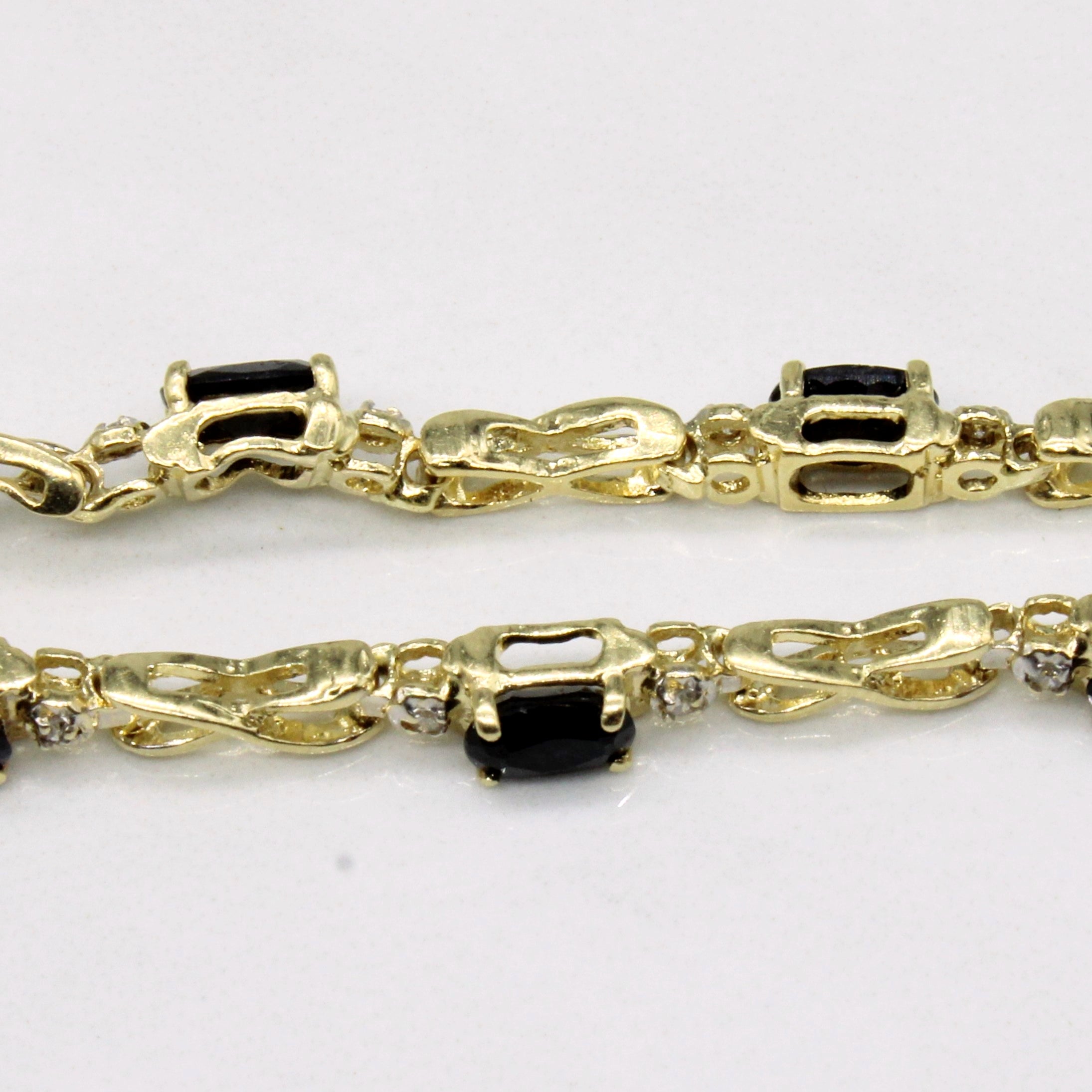 Sapphire & Diamond Bracelet | 2.70ctw, 0.06ctw | 7" |