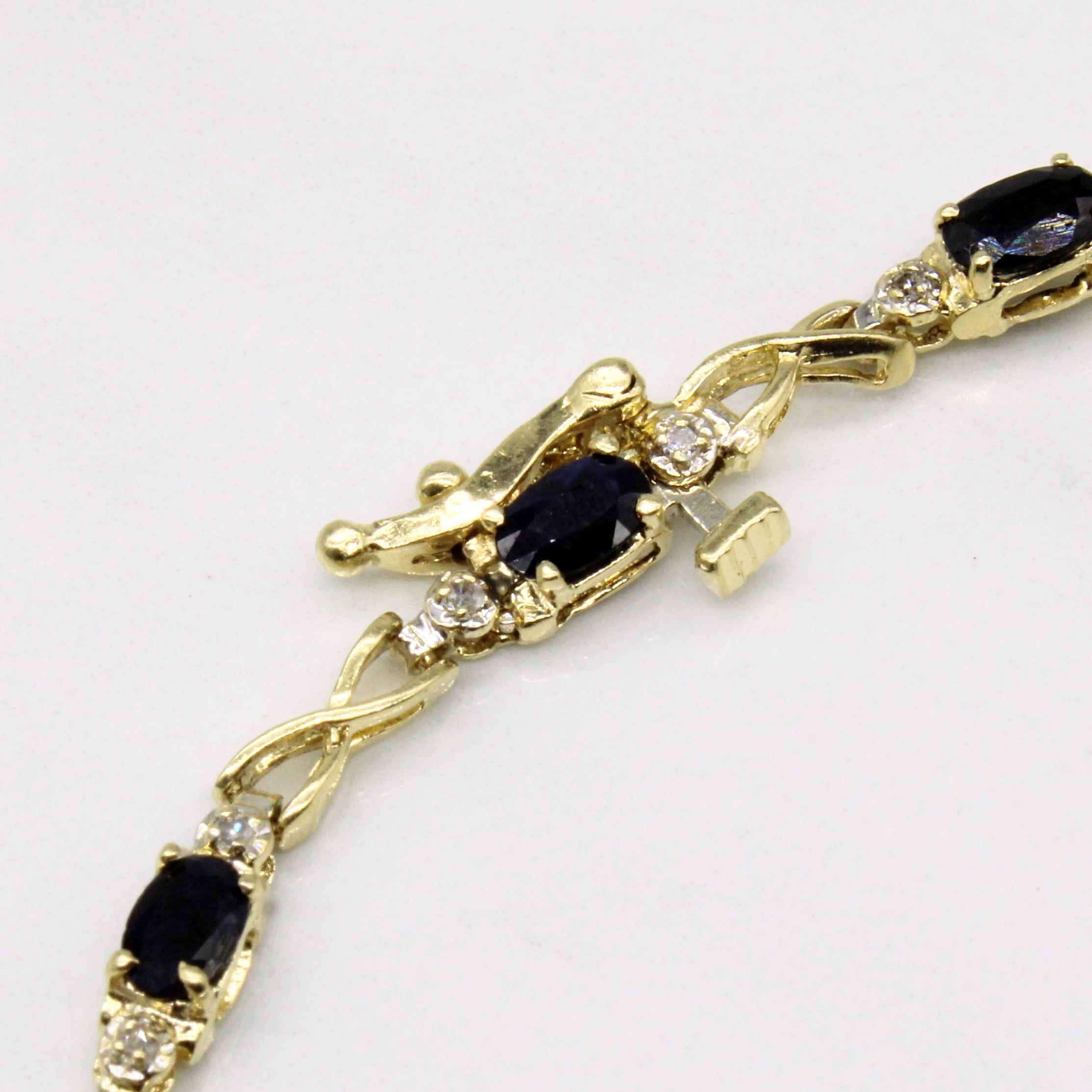 Sapphire & Diamond Bracelet | 2.70ctw, 0.06ctw | 7" |