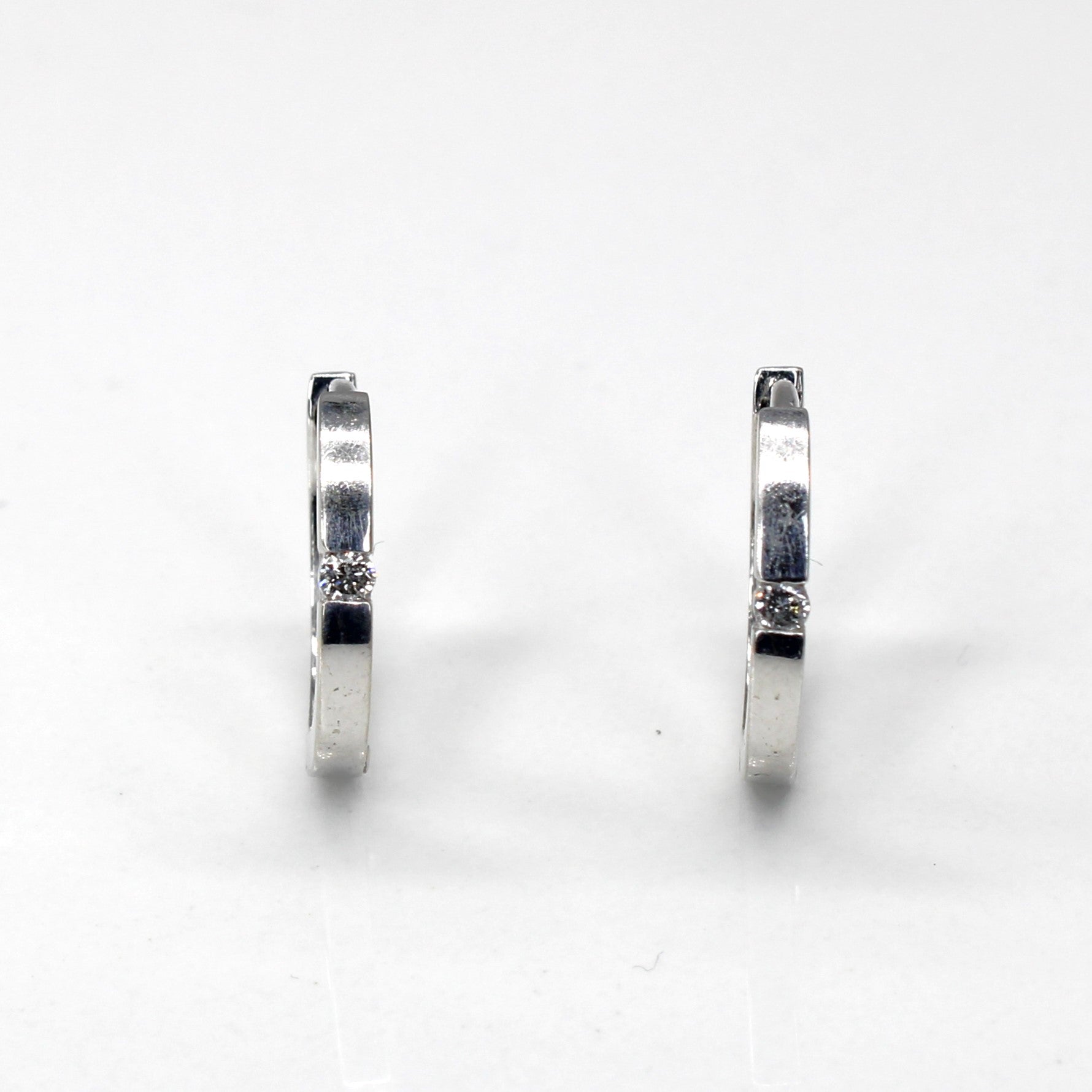 Diamond Hoop Earrings