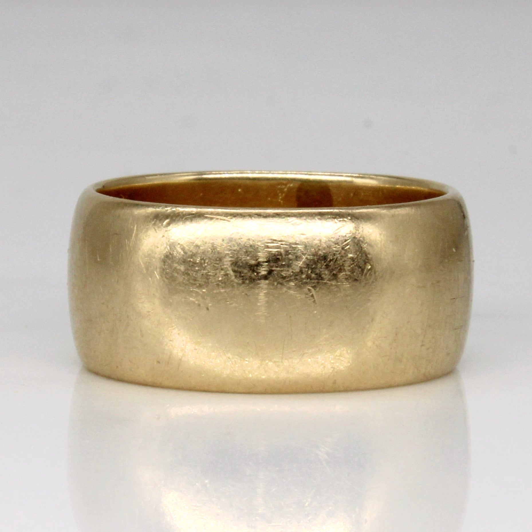 14k Yellow Gold Wide Band | SZ 9.5 |