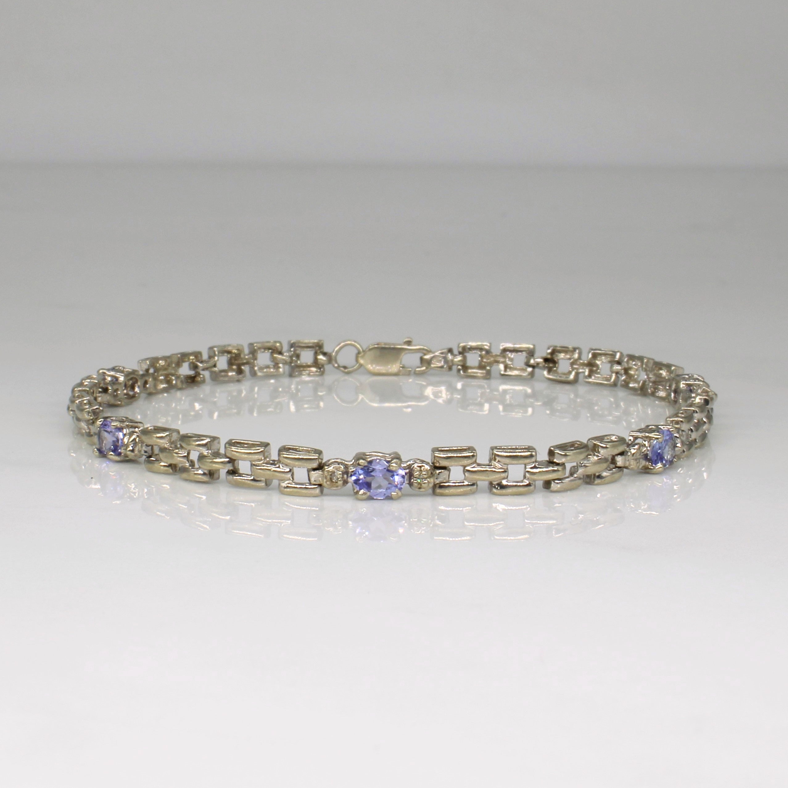 Tanzanite & Diamond Bracelet | 0.75ctw, 0.01ctw | 7" |