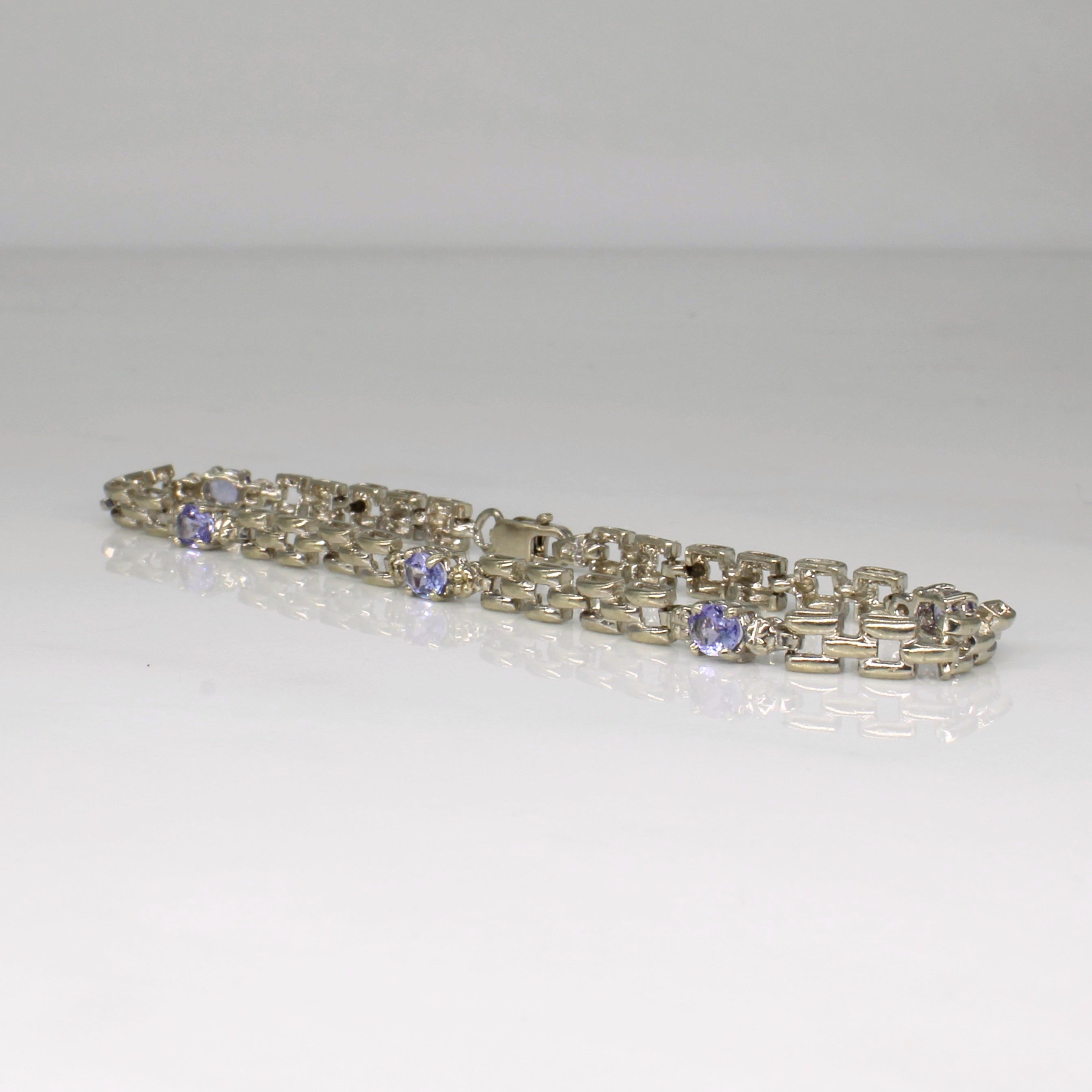 Tanzanite & Diamond Bracelet | 0.75ctw, 0.01ctw | 7" |
