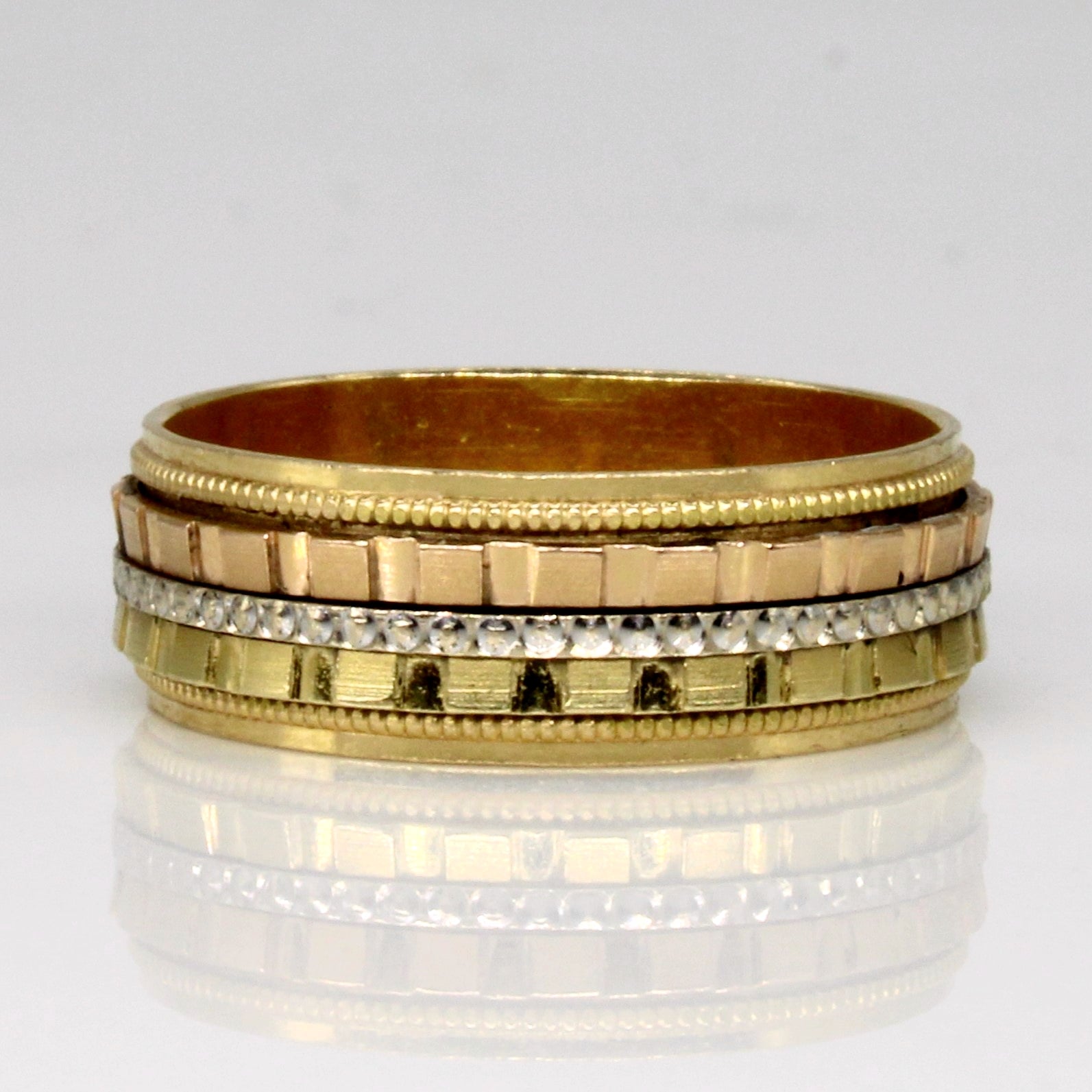 18k Tri Tone Gold Ring | SZ 7 |