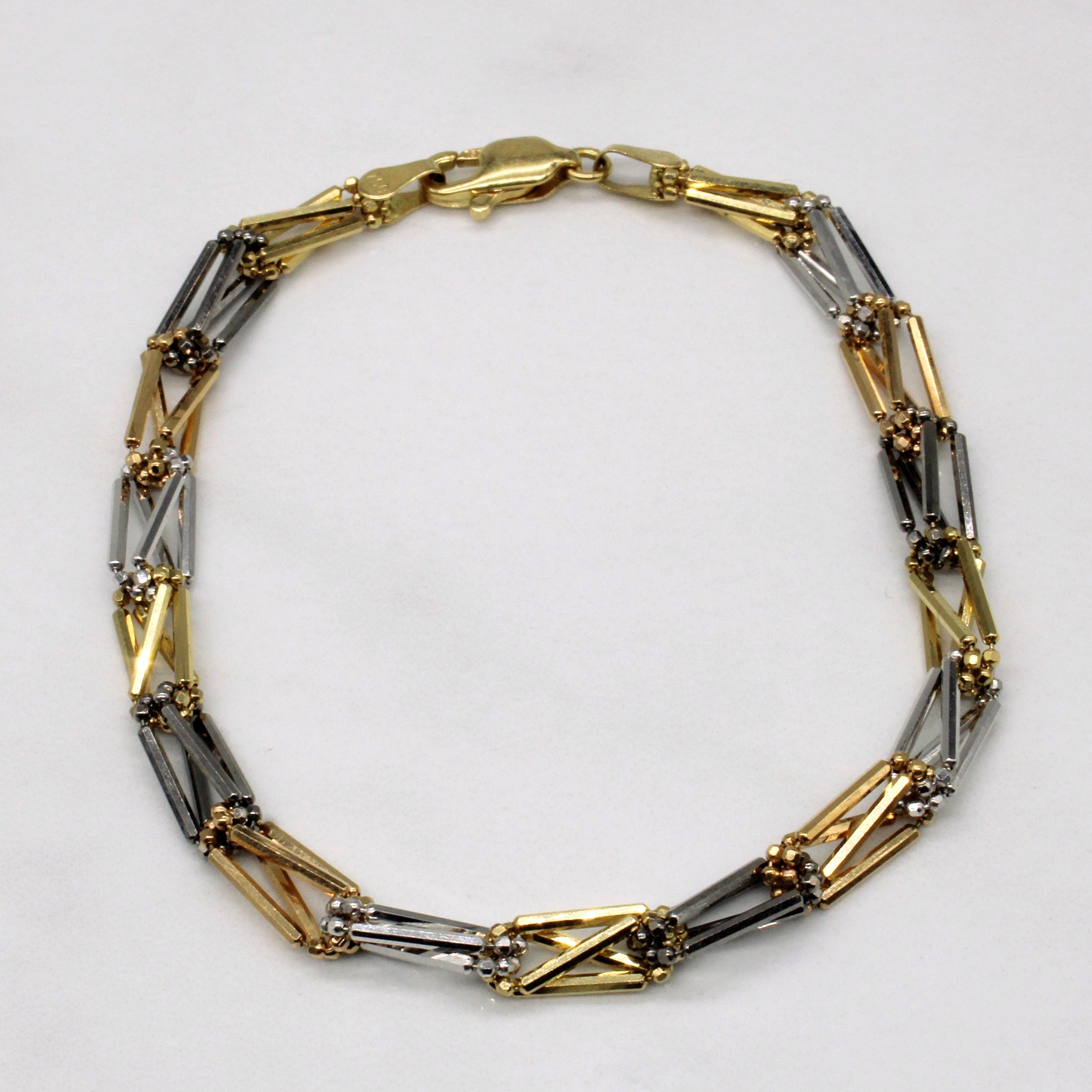 18k Four Tone Gold Bracelet | 7.75" |