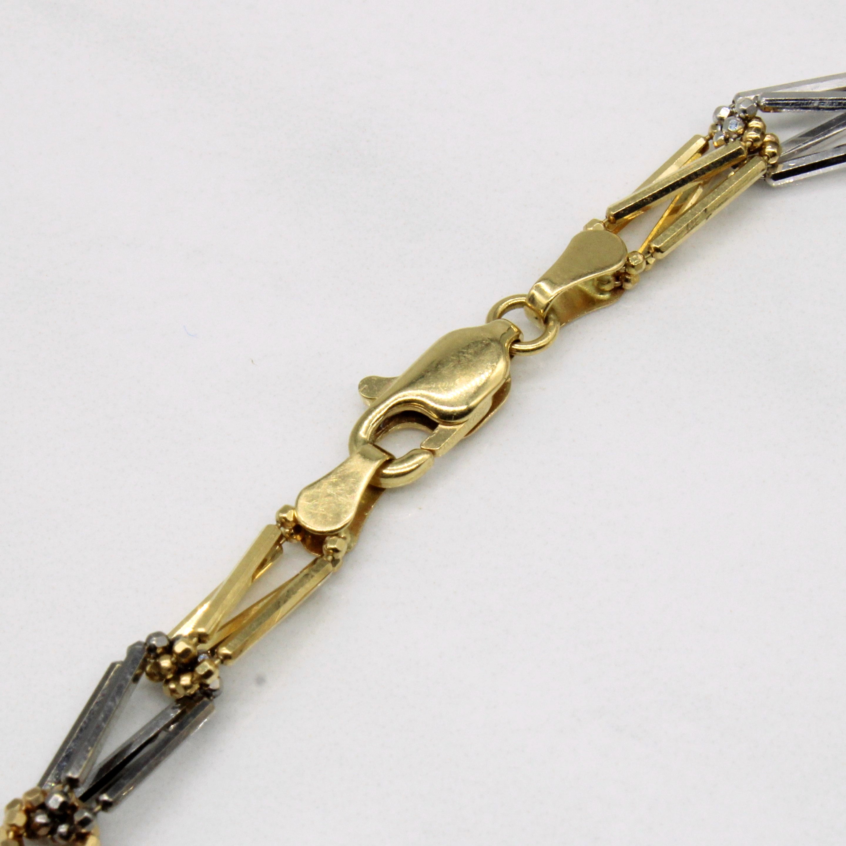 18k Four Tone Gold Bracelet | 7.75" |