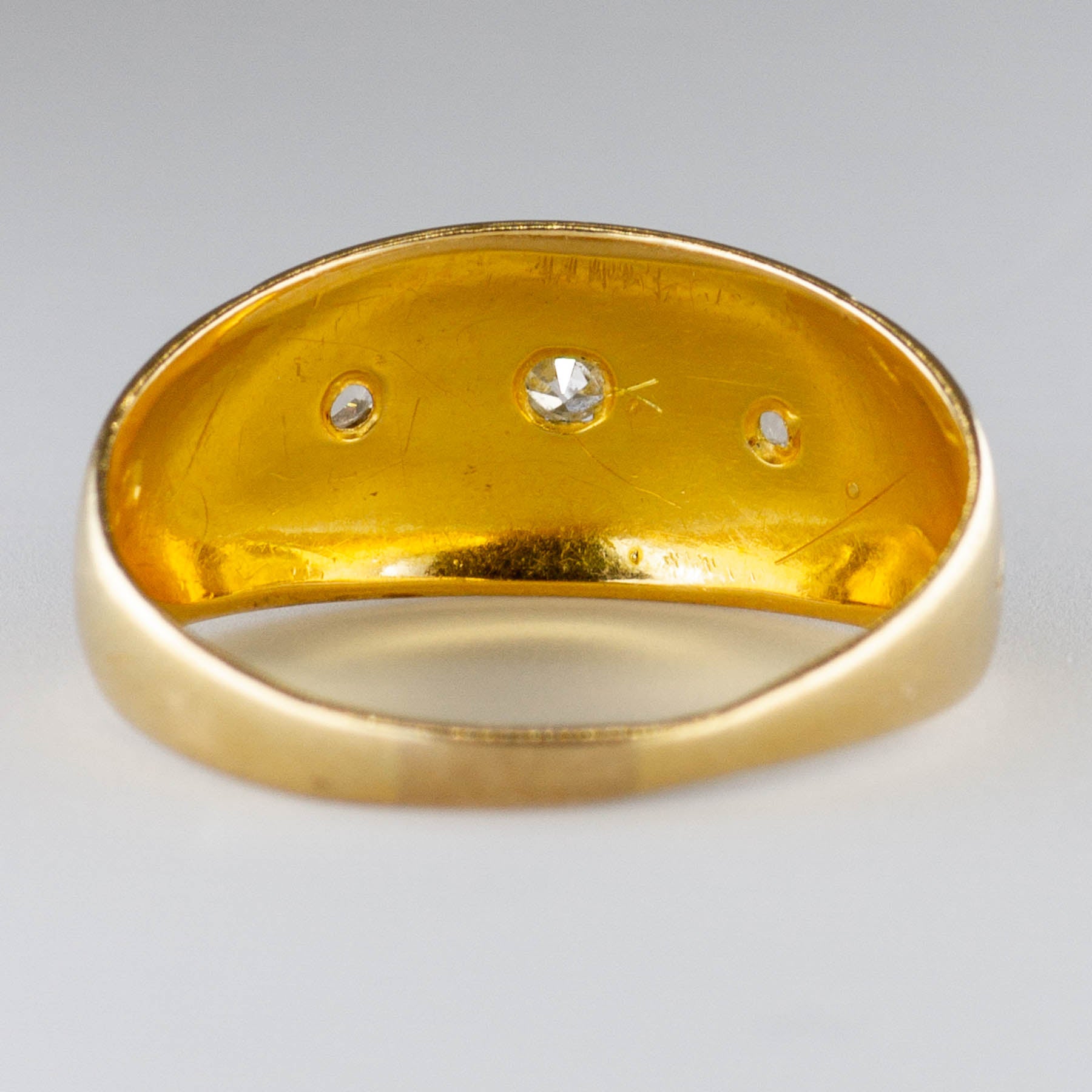 Victorian Rose & Old European Cut Carved Diamond Ring | 0.07ctw | SZ 6.25 |