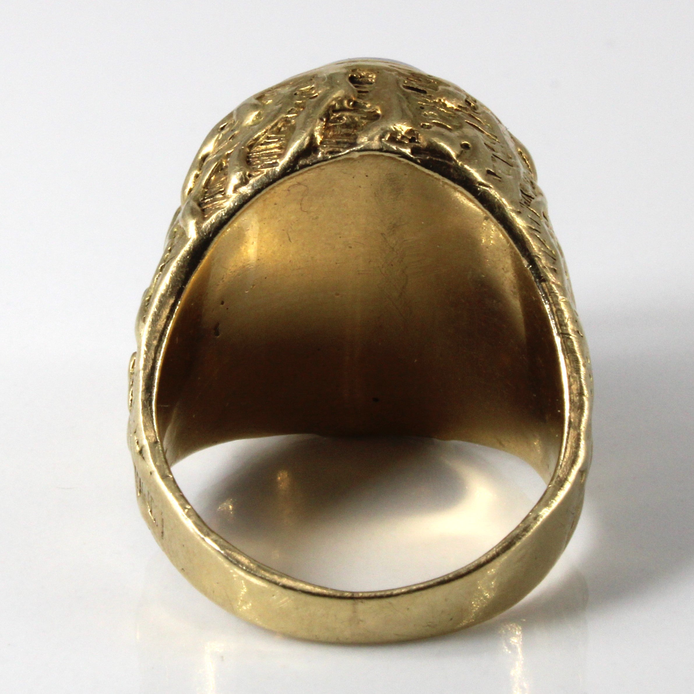Bezel Set Lavender Jade Cocktail Ring | 11.50ct | SZ 8.25 |