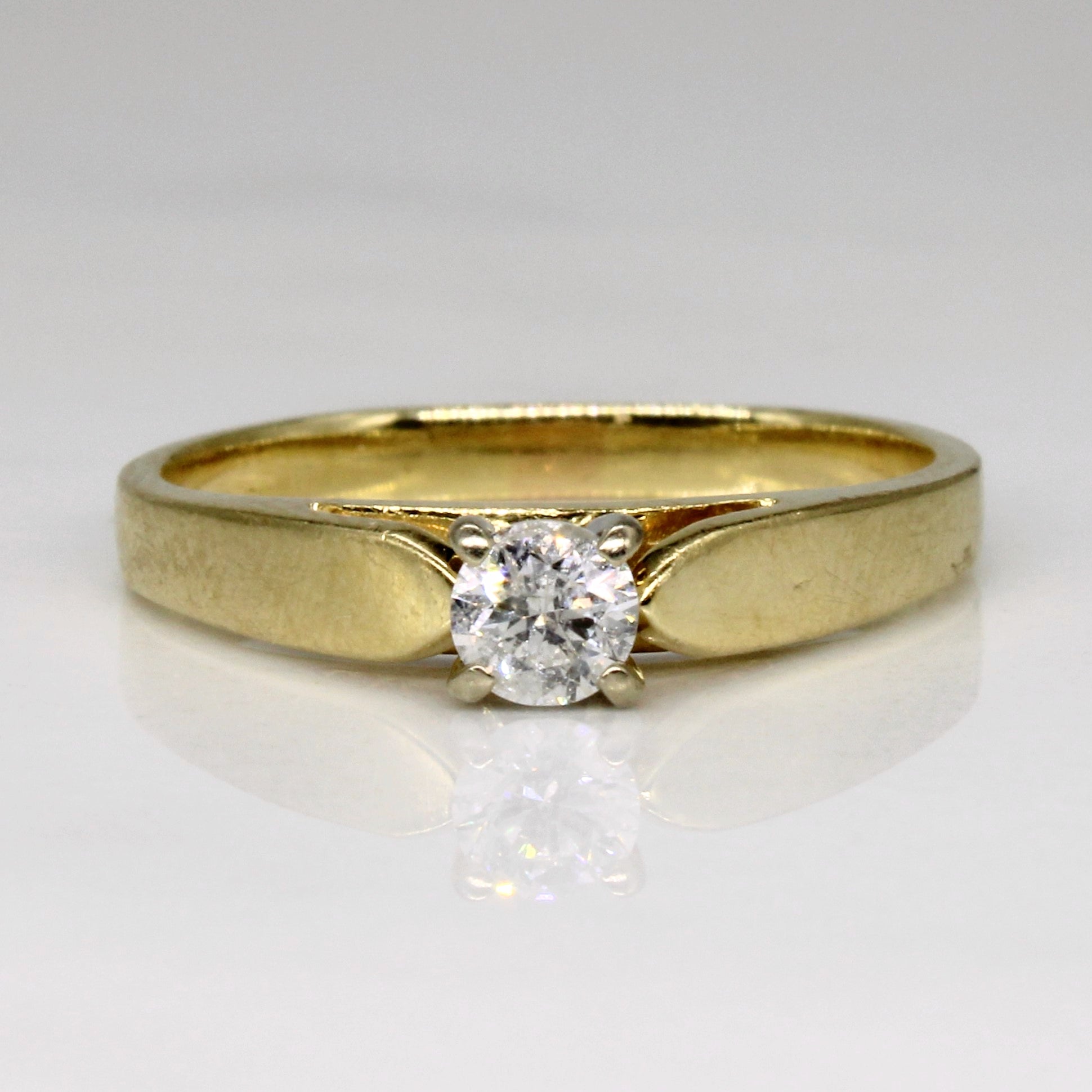High Set Diamond Engagement Ring | 0.22ct | SZ 7 |