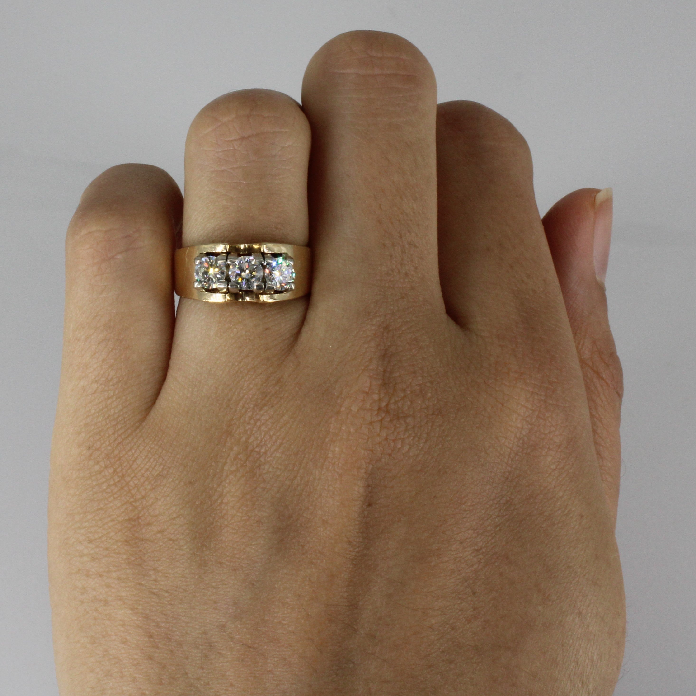 Three Stone Diamond Ring | 0.80ctw | SZ 5.25 |