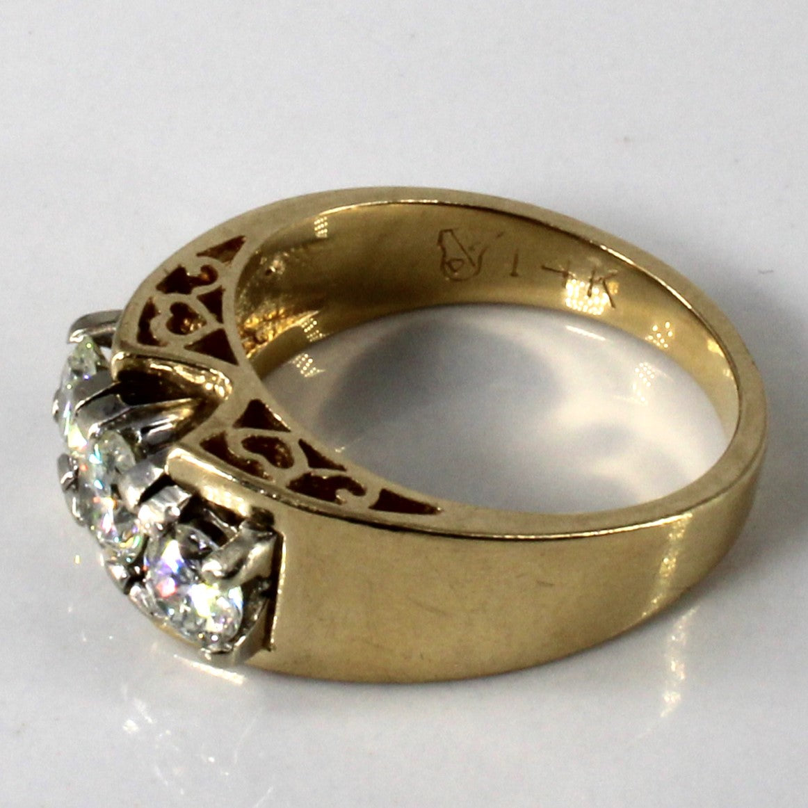 Three Stone Diamond Ring | 0.80ctw | SZ 5.25 |