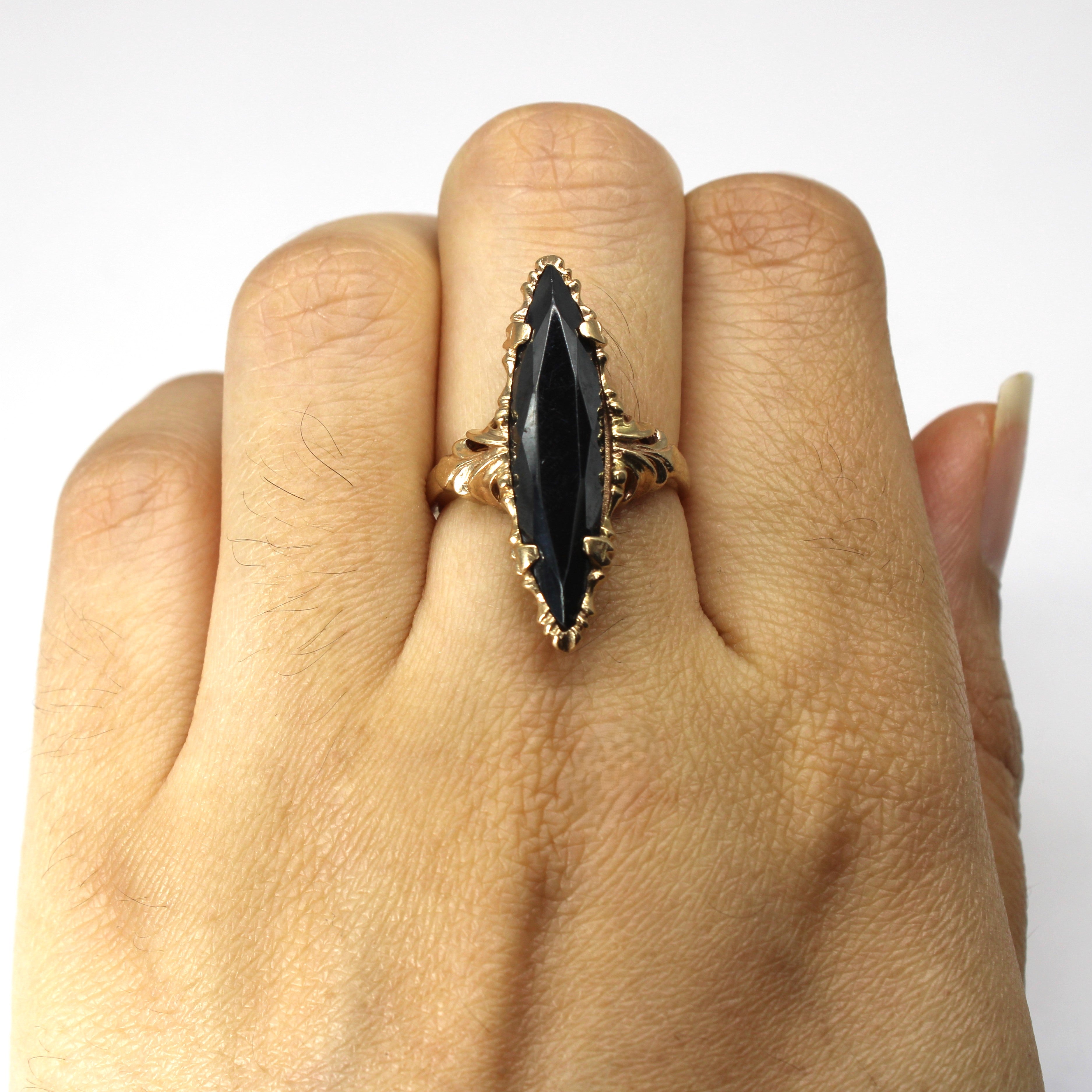 Solitaire Hematite Ring | 5.00ct | SZ 5.75 |